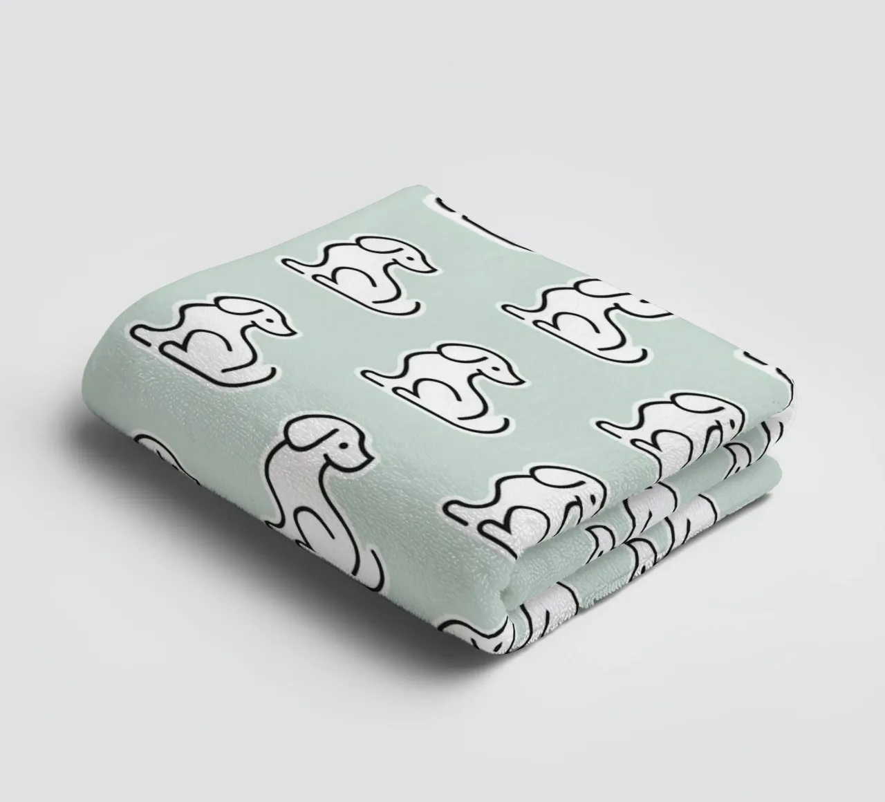 Dog Mint Pattern #1 asciugamano da bagno da kathrinmay