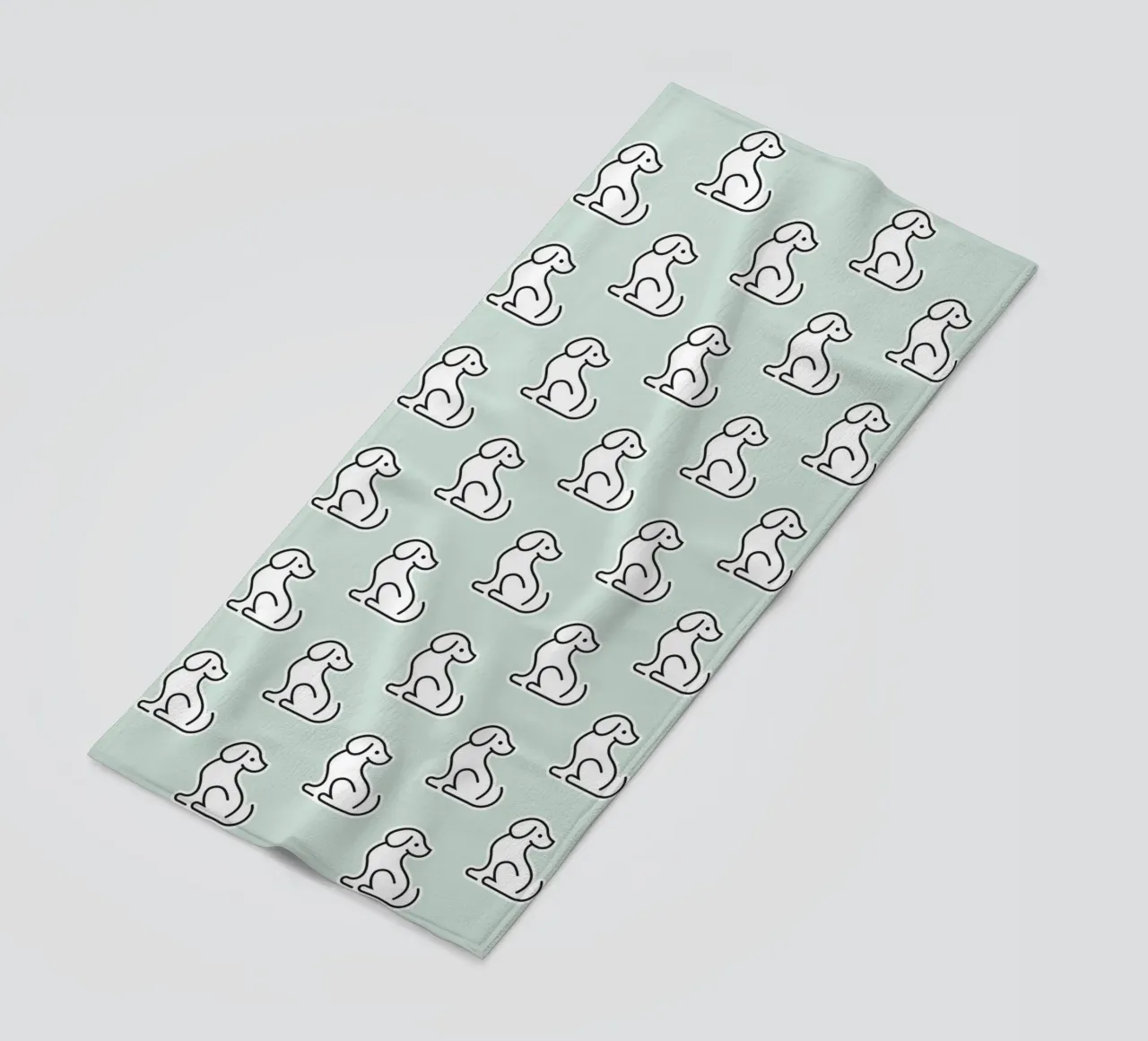 Dog Mint Pattern #1 telo mare da kathrinmay