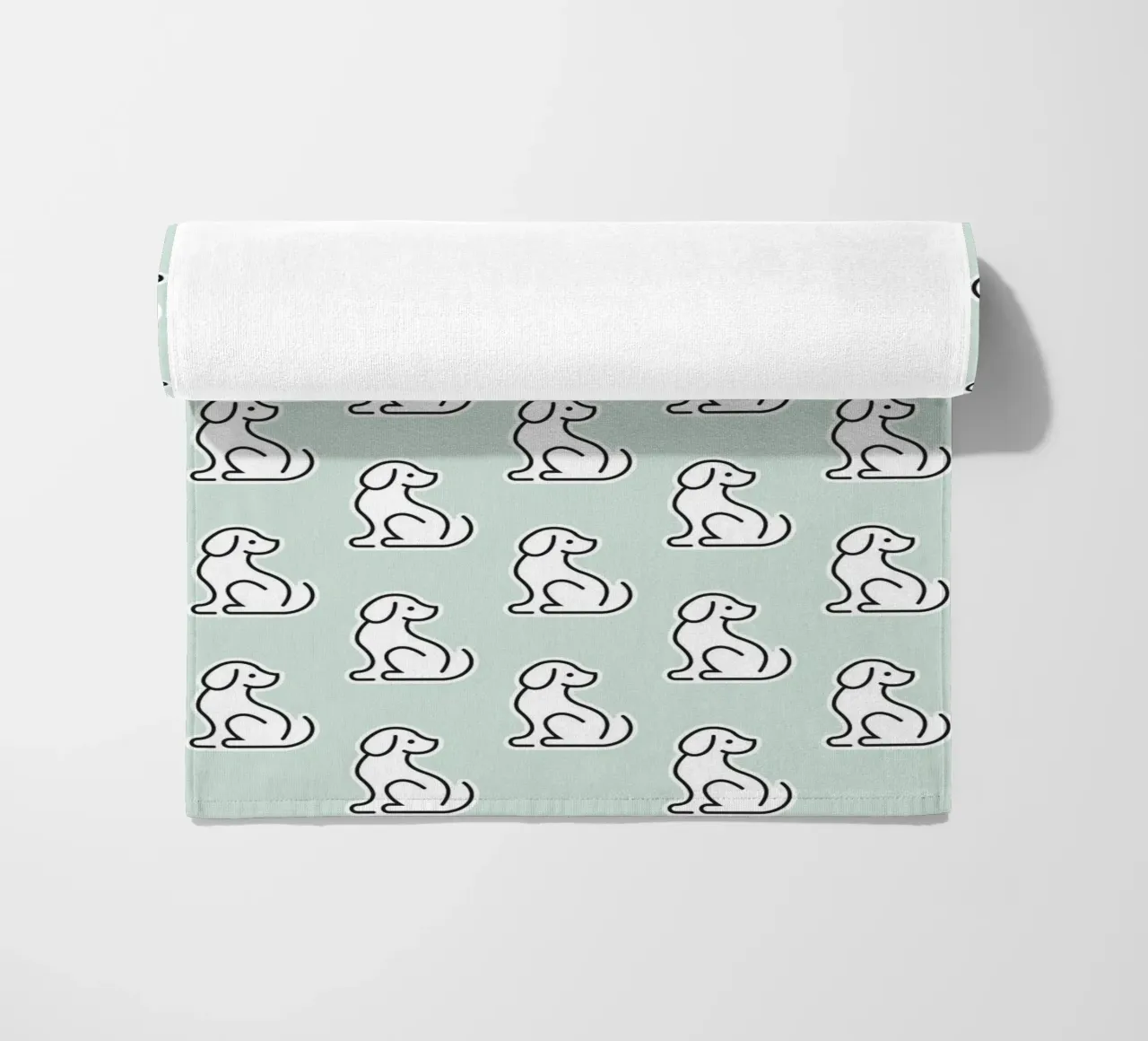 Dog Mint Pattern #1 telo mare da kathrinmay