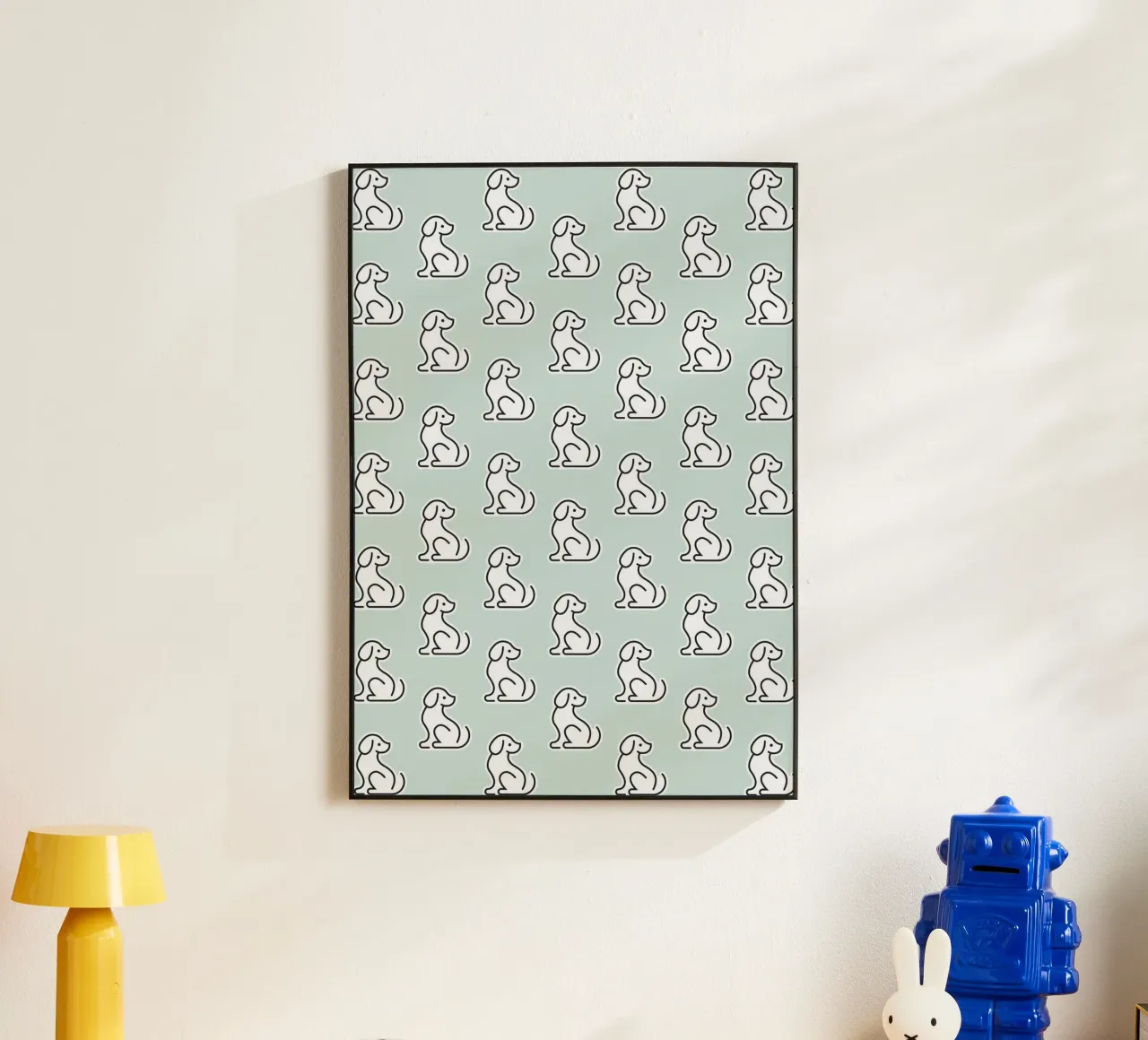Dog Mint Pattern #1 alluminio dibond da kathrinmay