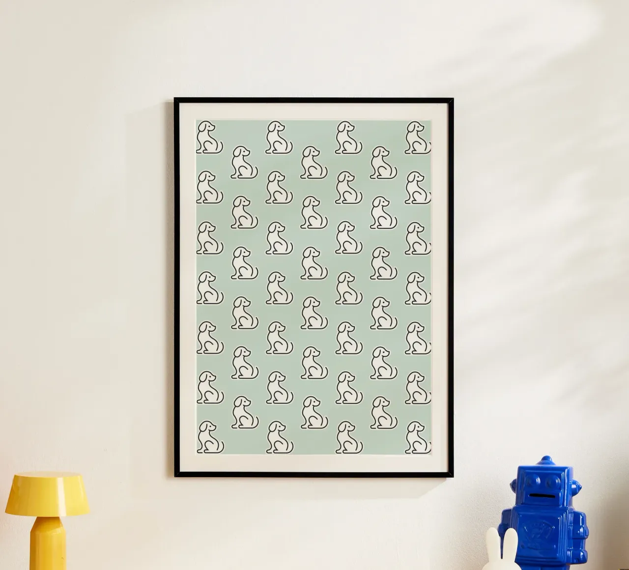 Dog Mint Pattern #1 carta hahnemühle da kathrinmay