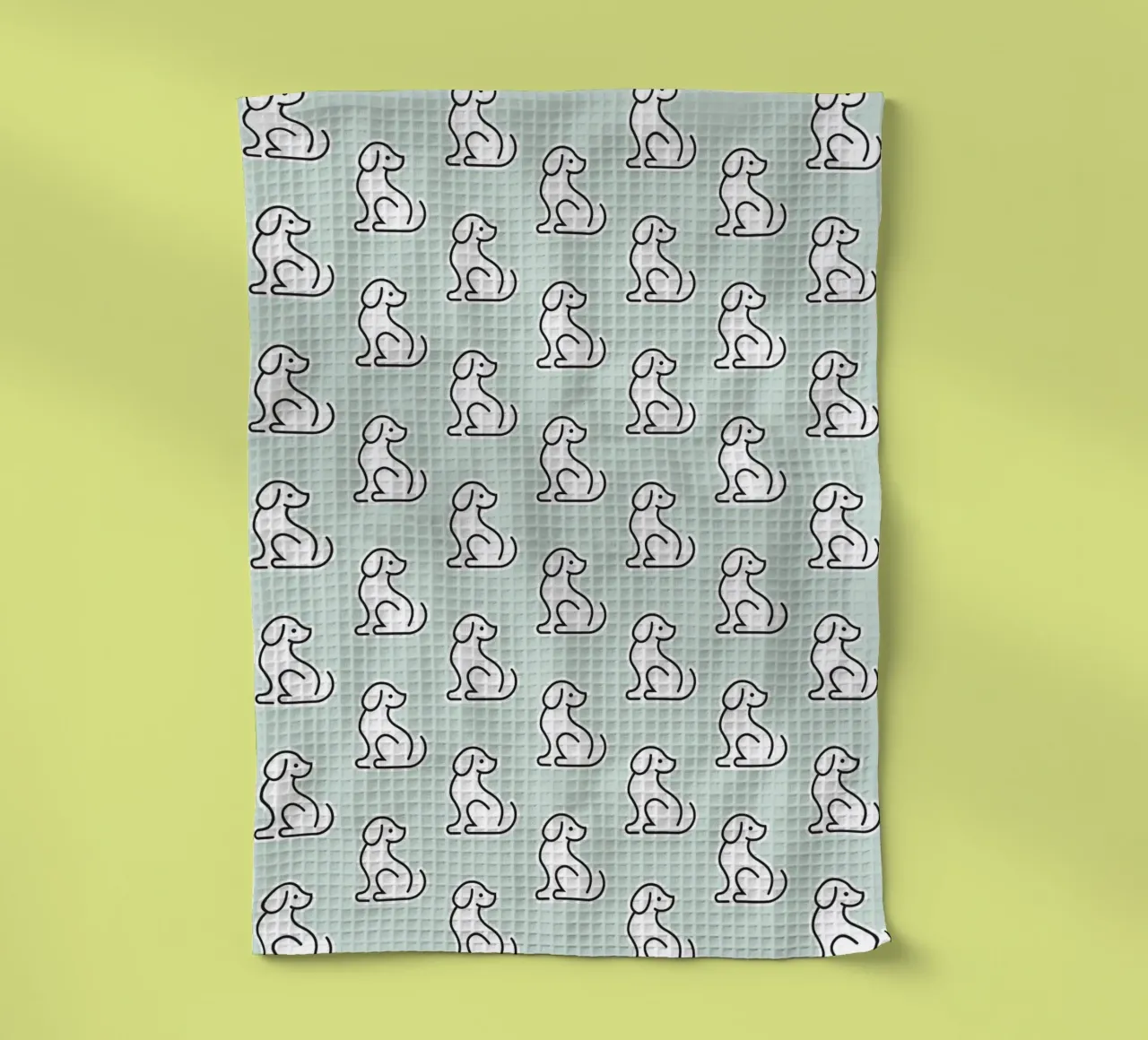 Dog Mint Pattern #1 canovaccio da cucina da kathrinmay