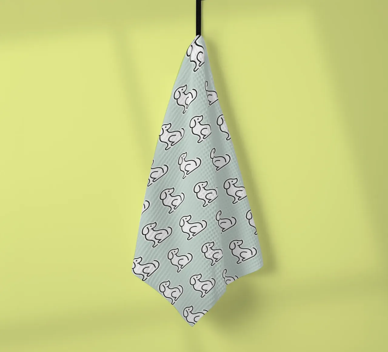 Dog Mint Pattern #1 canovaccio da cucina da kathrinmay