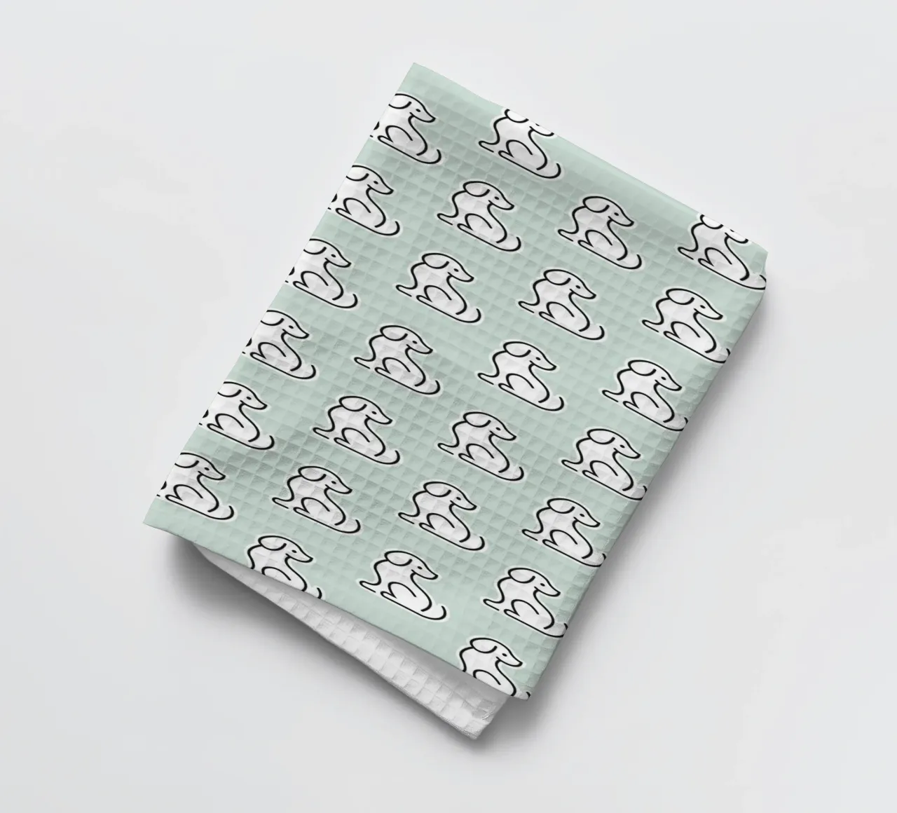 Dog Mint Pattern #1 canovaccio da cucina da kathrinmay