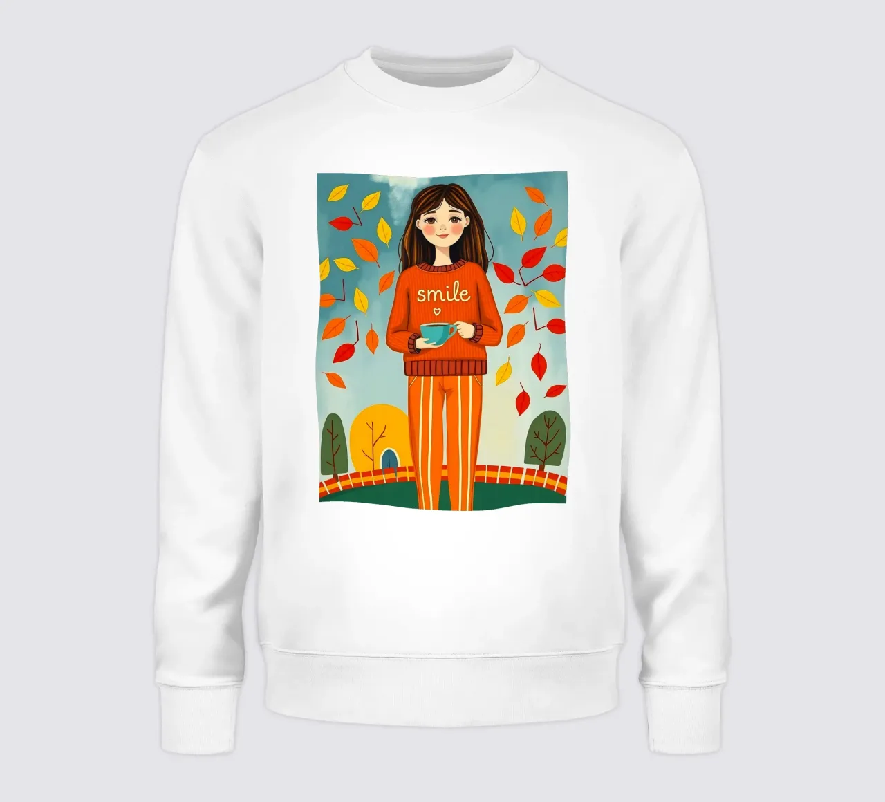Ragazza d'autunno felpa da ARTOMATIC