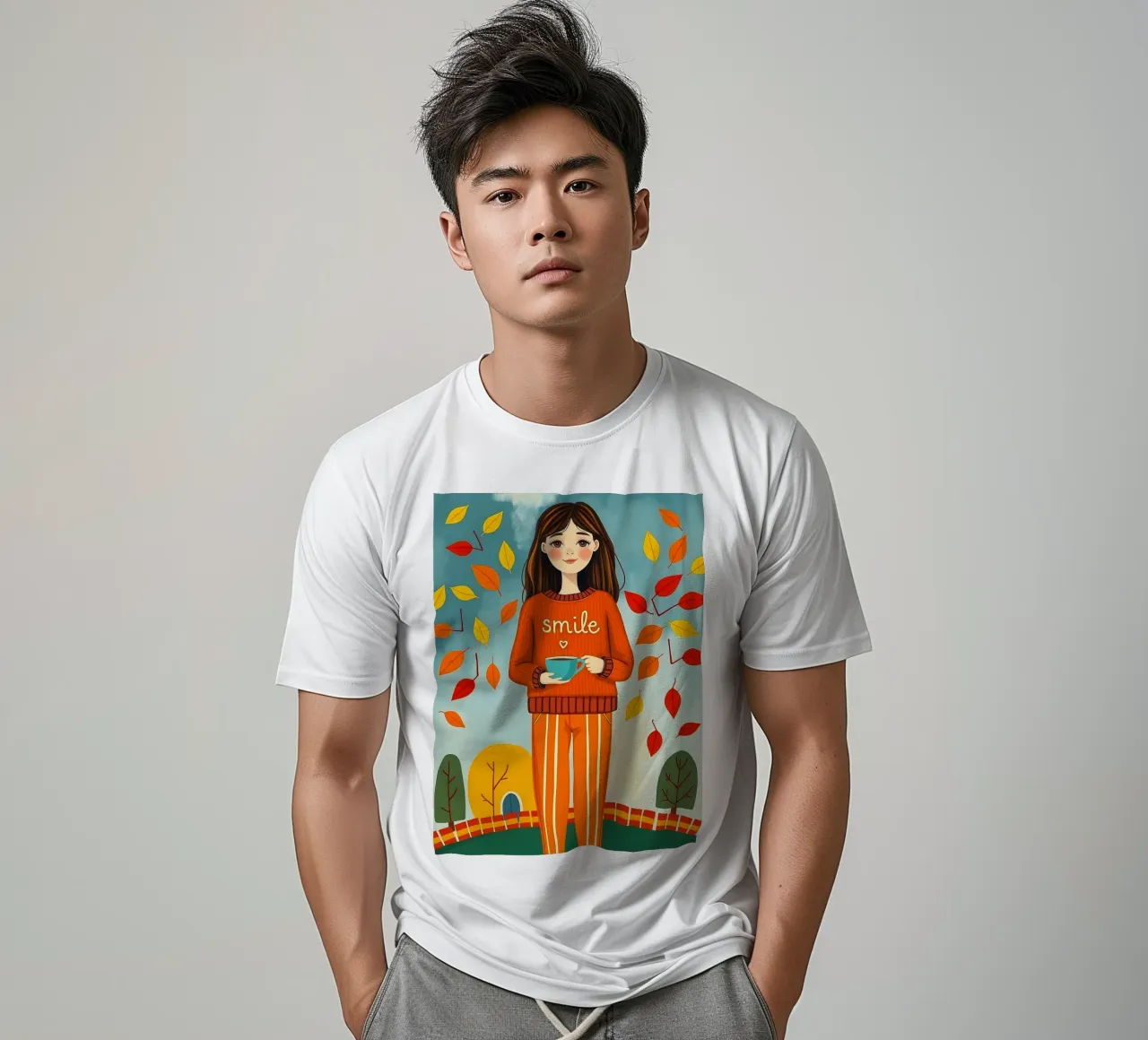 Ragazza d'autunno t-shirt da ARTOMATIC