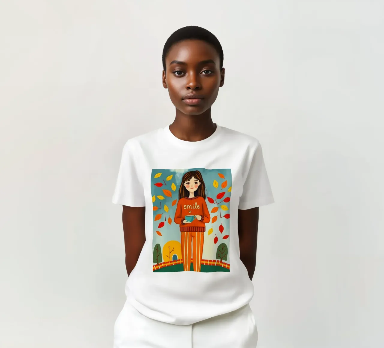Ragazza d'autunno t-shirt da ARTOMATIC