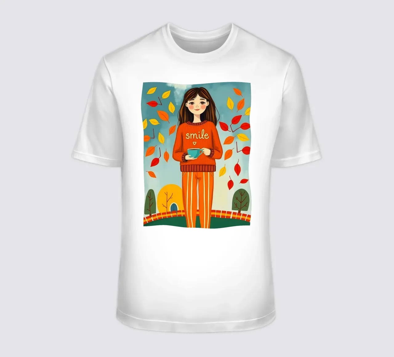 Ragazza d'autunno t-shirt da ARTOMATIC