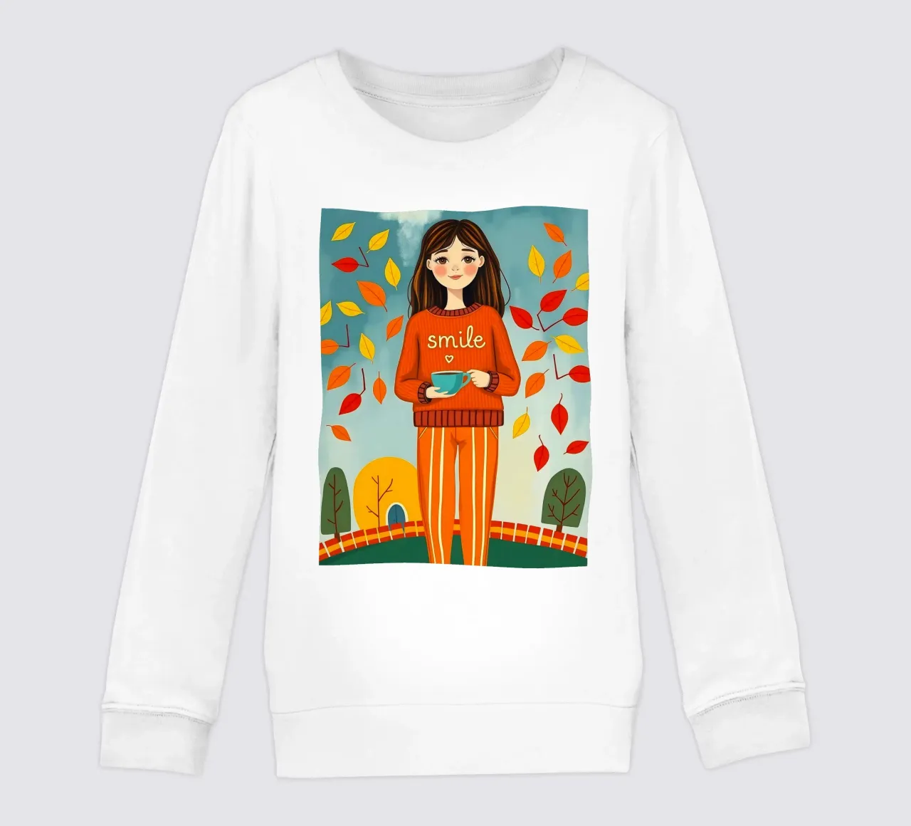 Ragazza d'autunno felpa bambino da ARTOMATIC