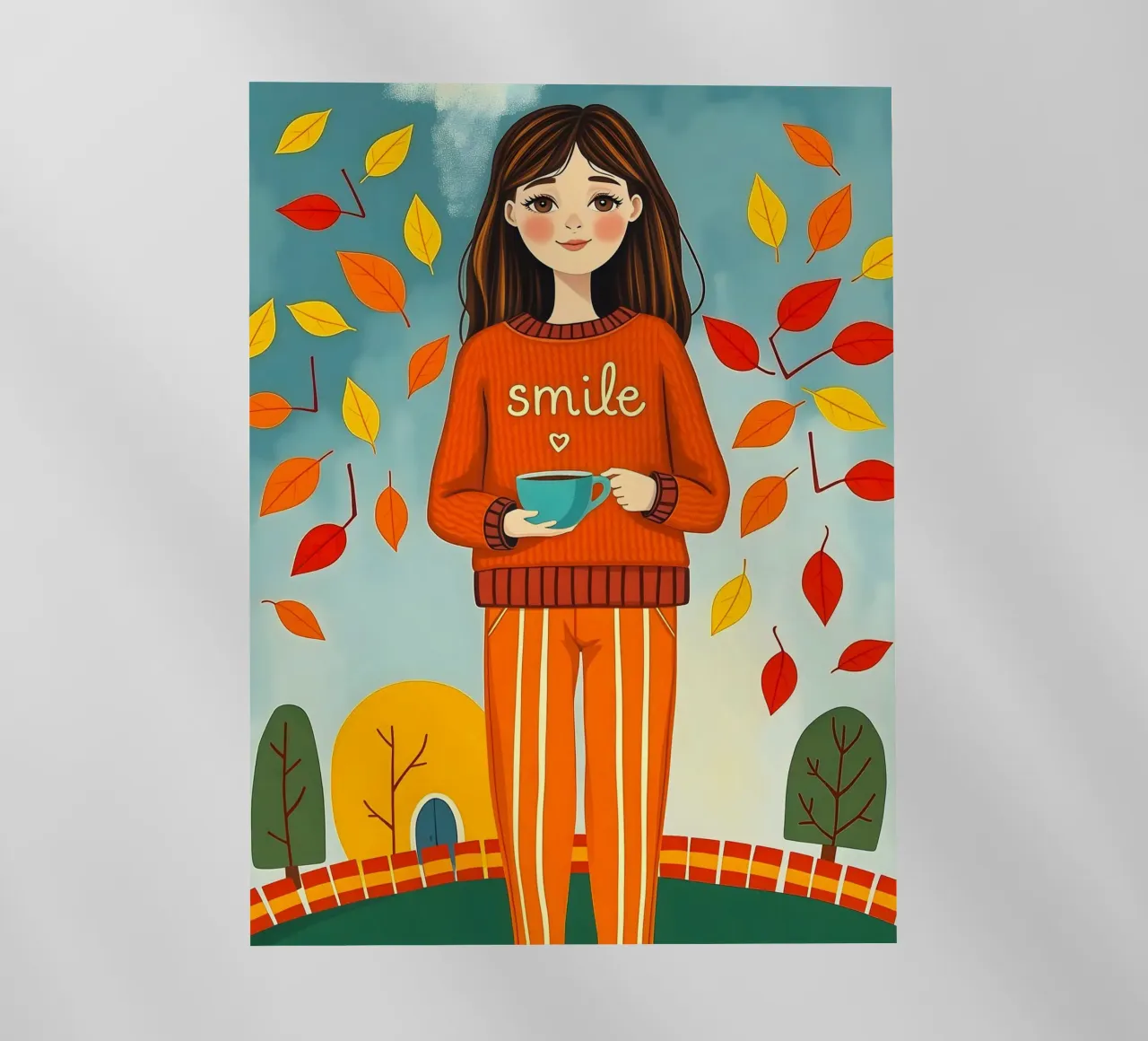 Ragazza d'autunno pellicola backlit da ARTOMATIC