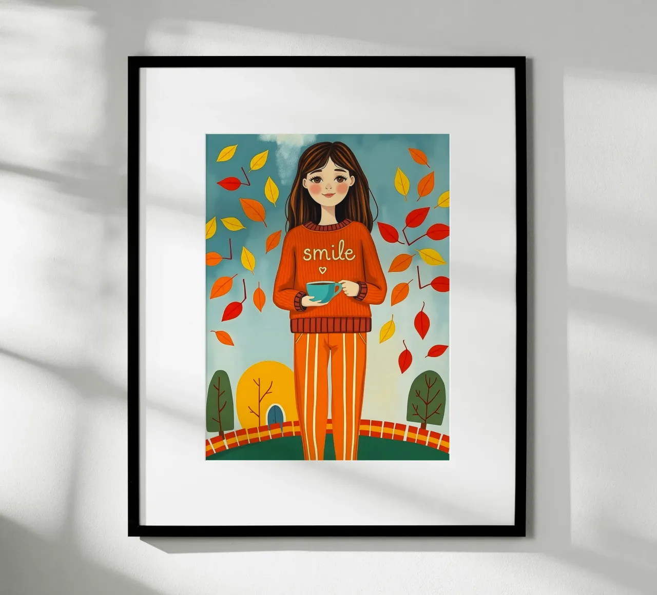 Ragazza d'autunno carta hahnemühle da ARTOMATIC