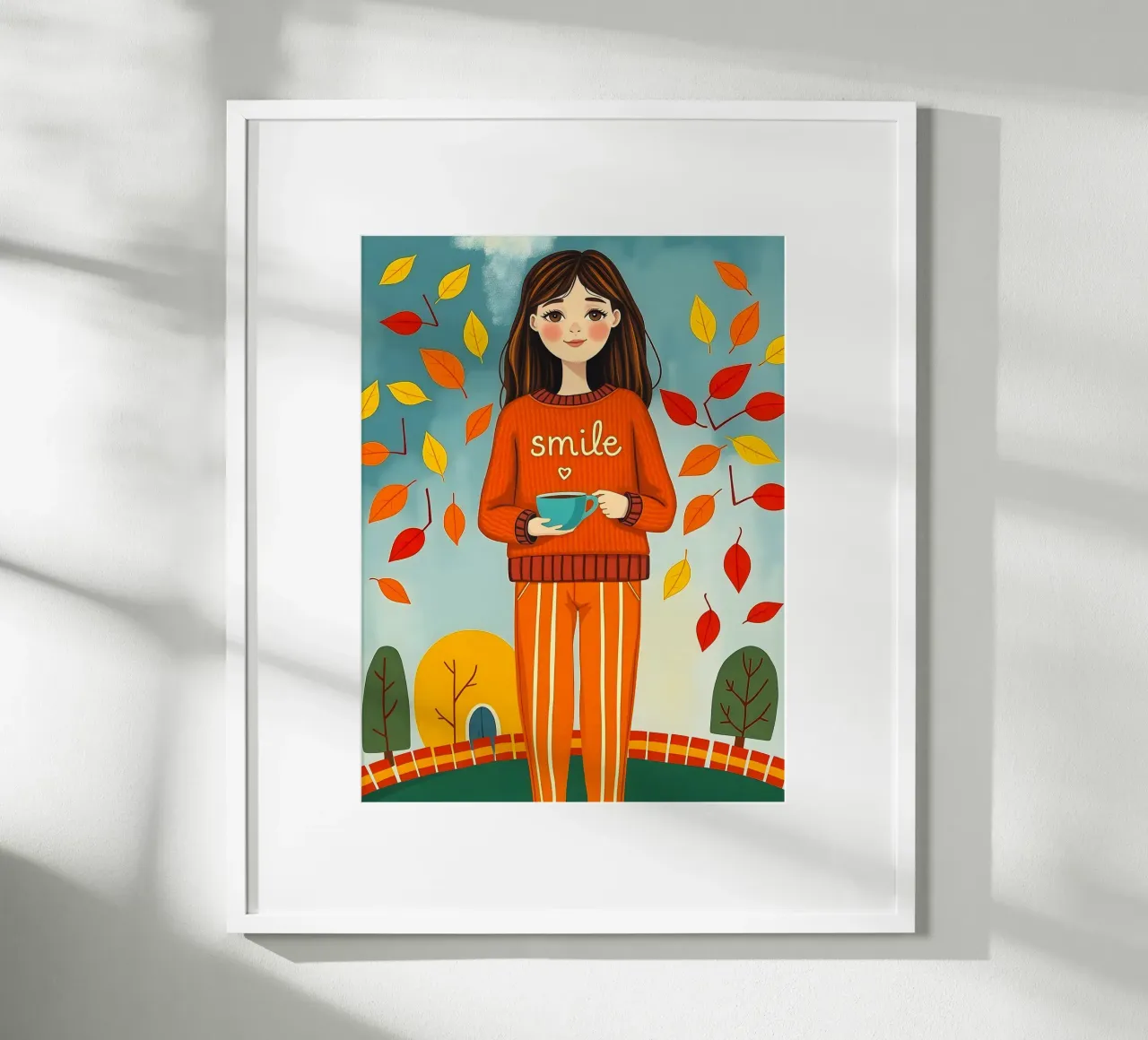 Ragazza d'autunno carta hahnemühle da ARTOMATIC