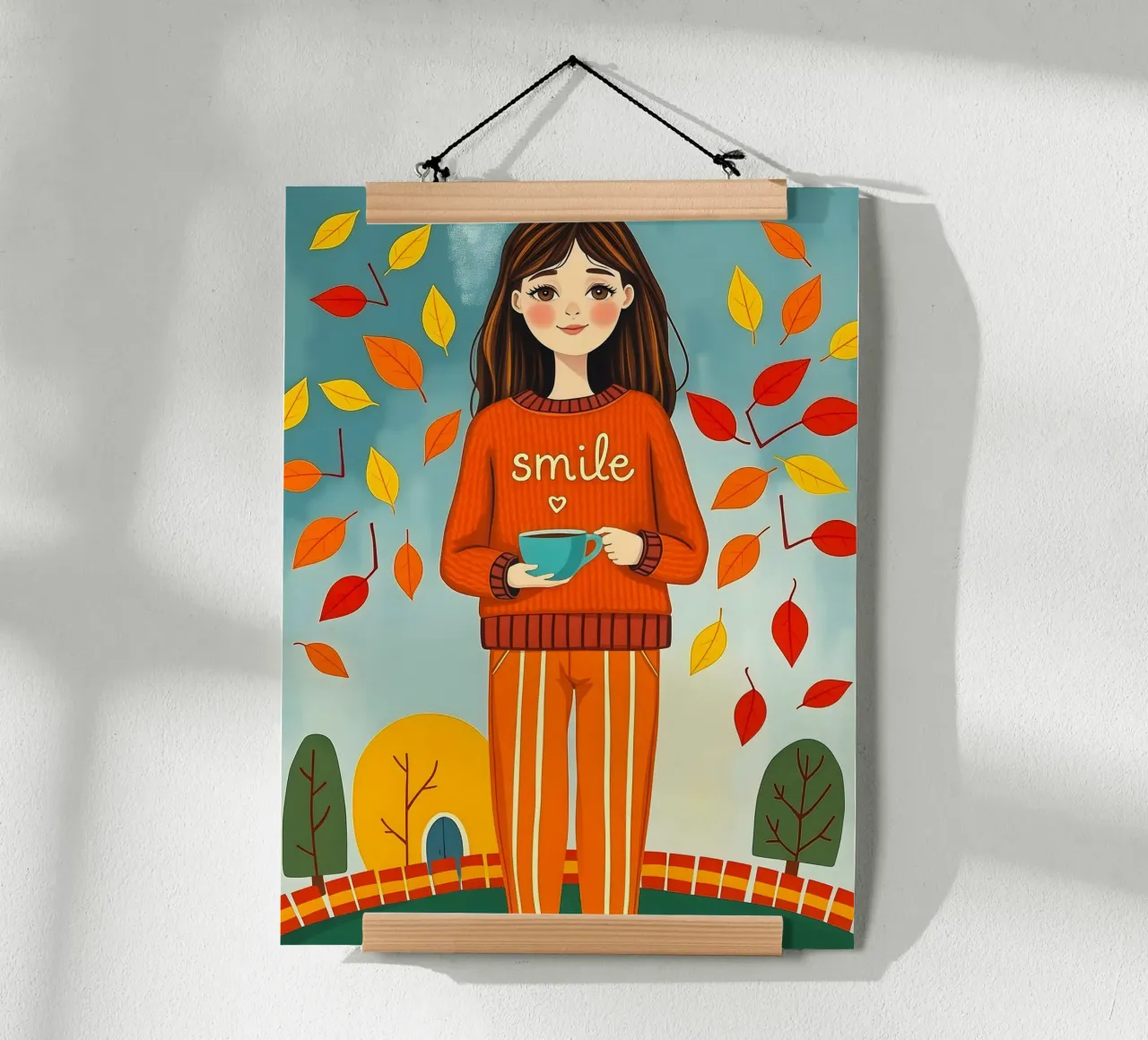 Ragazza d'autunno carta hahnemühle da ARTOMATIC