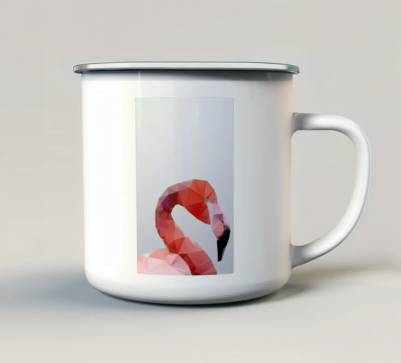 Geo Flamingo tazza in smalto da Three Of The Possessed