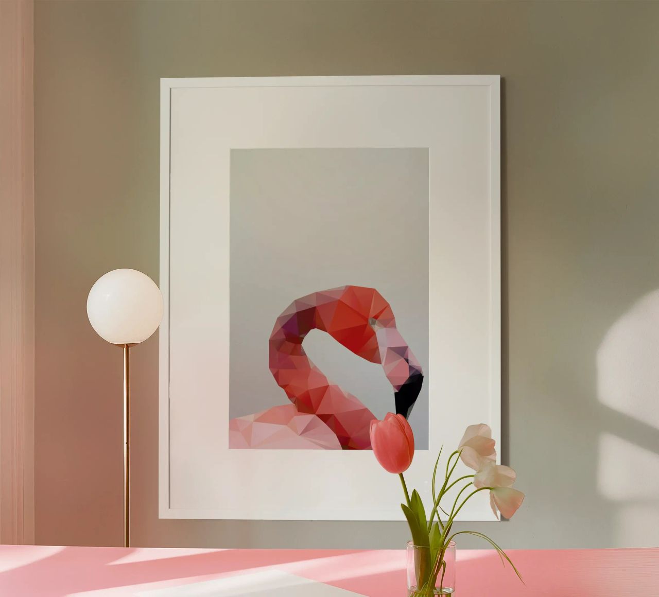 Geo Flamingo Poster von Three Of The Possessed