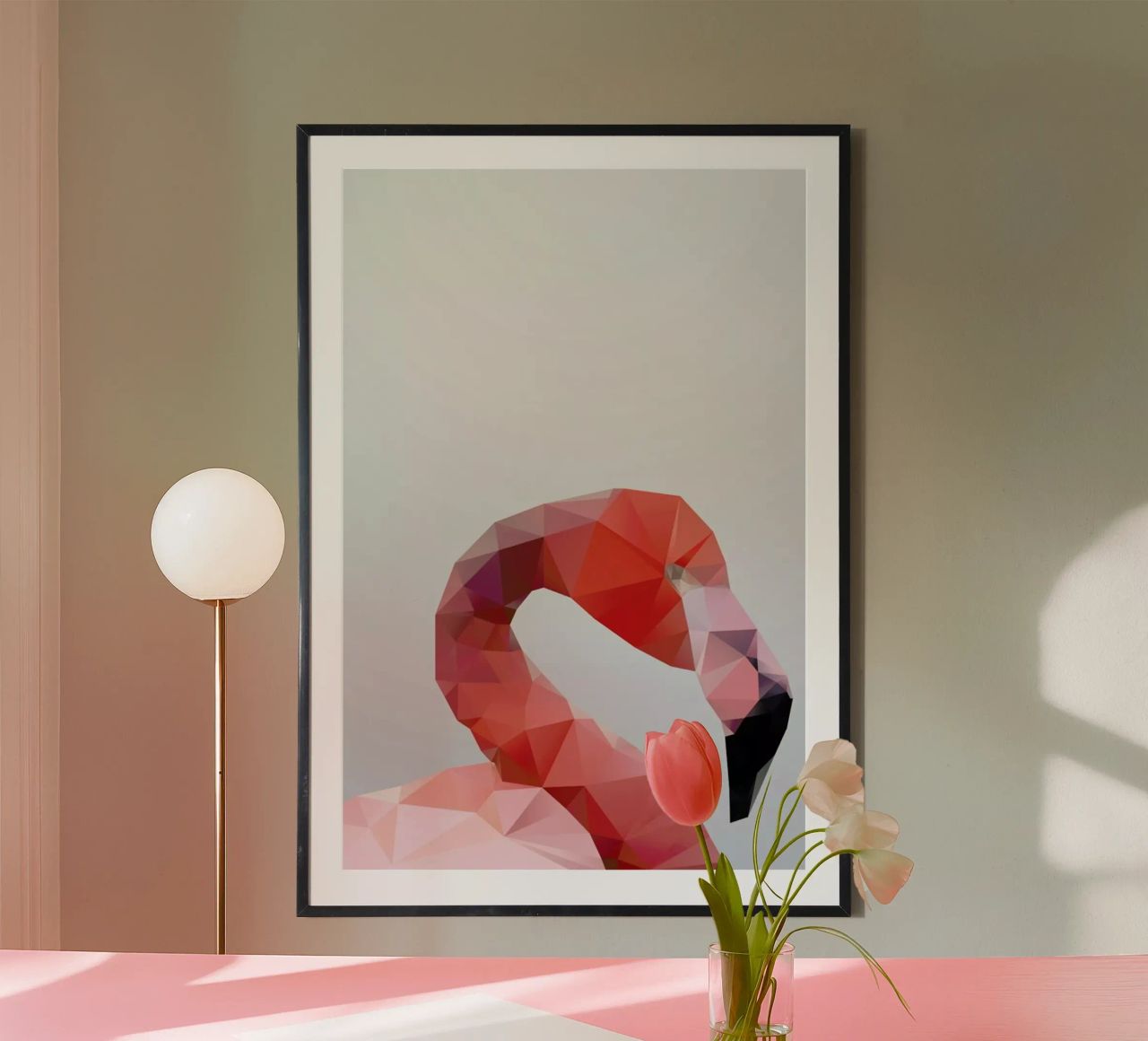 Geo Flamingo Poster von Three Of The Possessed
