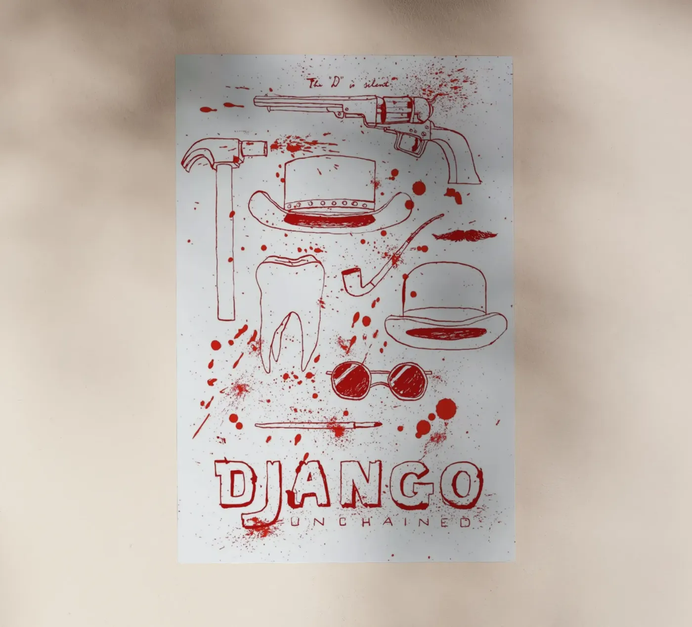 Django Unchained backlit folie van Mary and the Locks