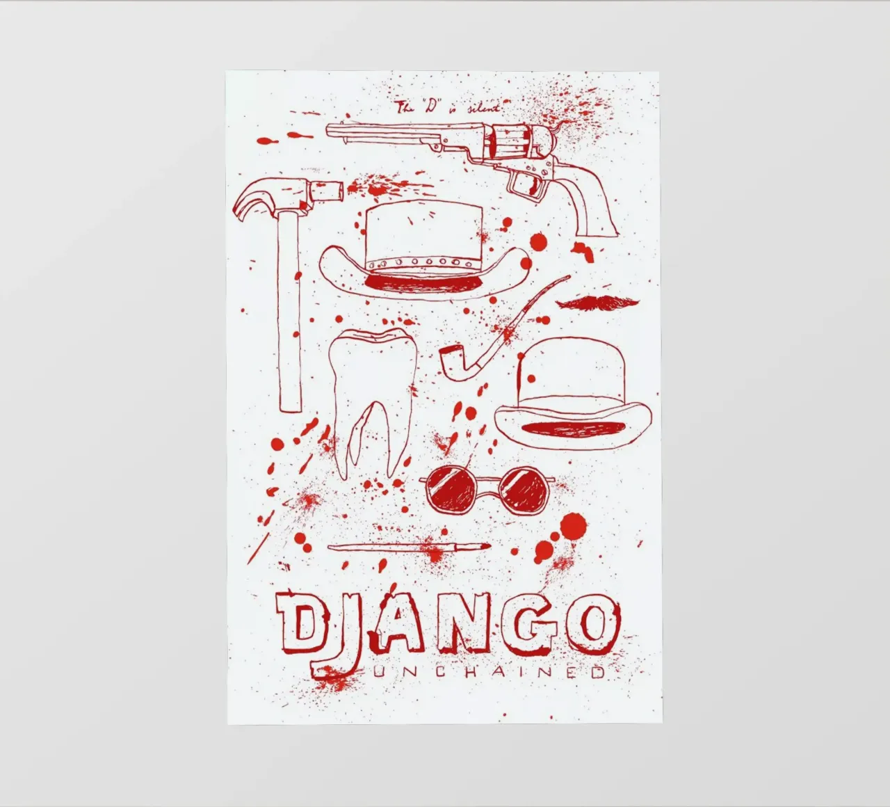 Django Unchained pellicola backlit da Mary and the Locks