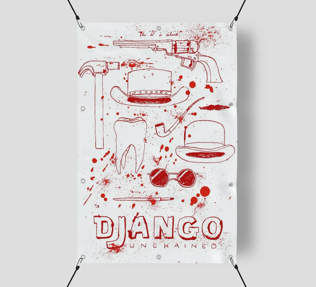 Django Unchained pvc-zeil van Mary and the Locks