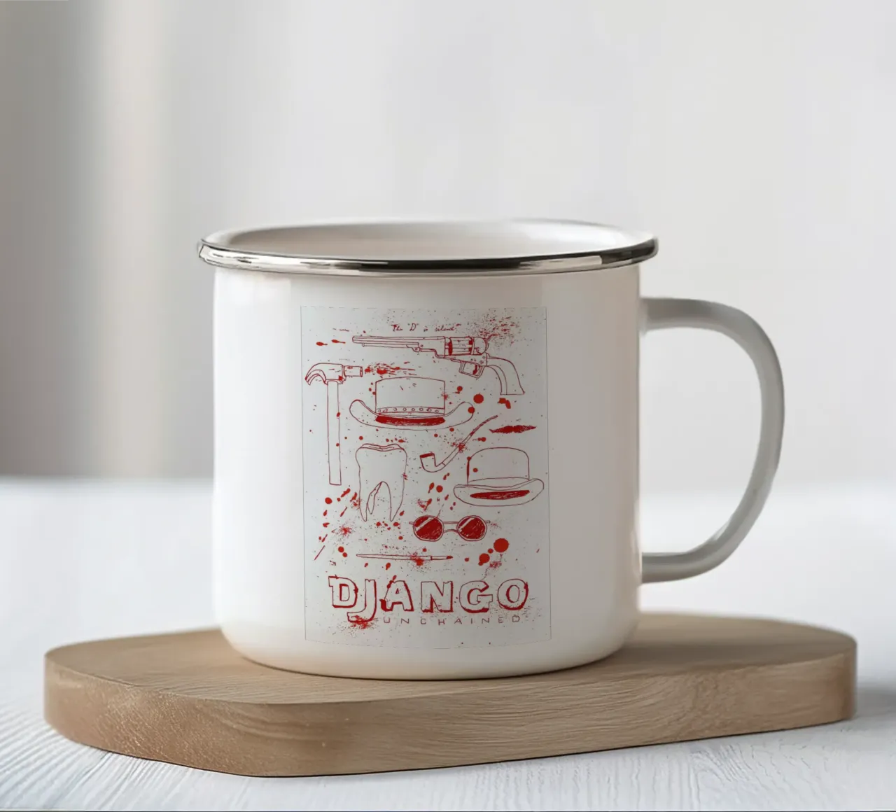 Django Unchained mug en émail de Mary and the Locks
