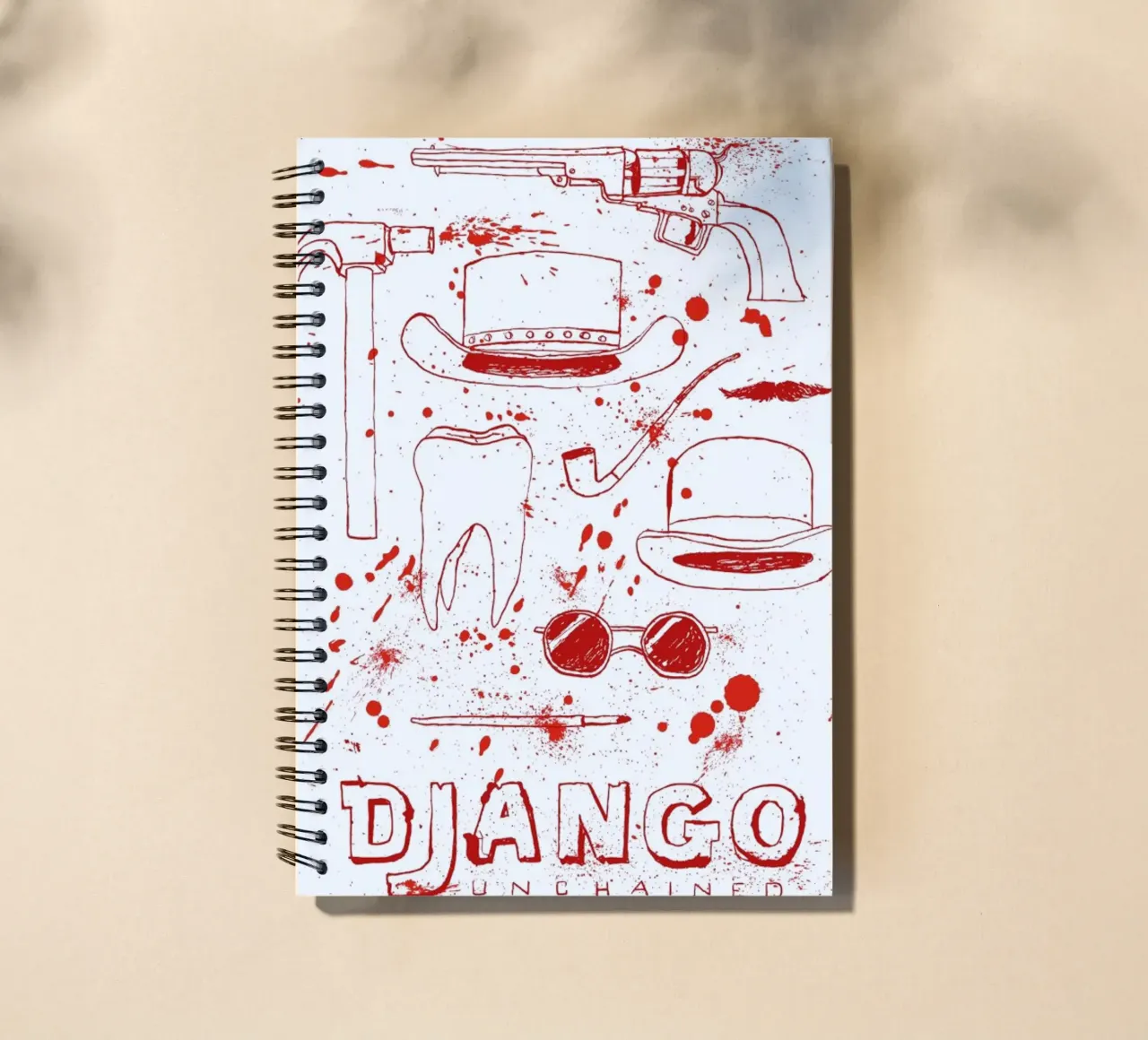 Django Unchained spiral notebook by Mary and the Locks