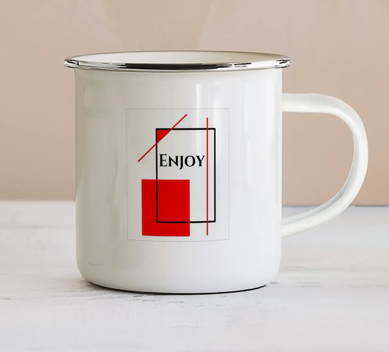 Godere tazza in smalto da BenCoStyle