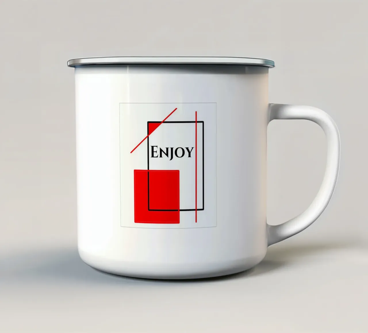 Godere tazza in smalto da BenCoStyle