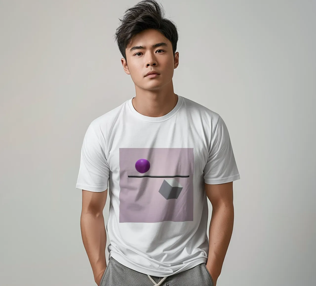 Sfera e cubo in equilibrio t-shirt da BenCoStyle