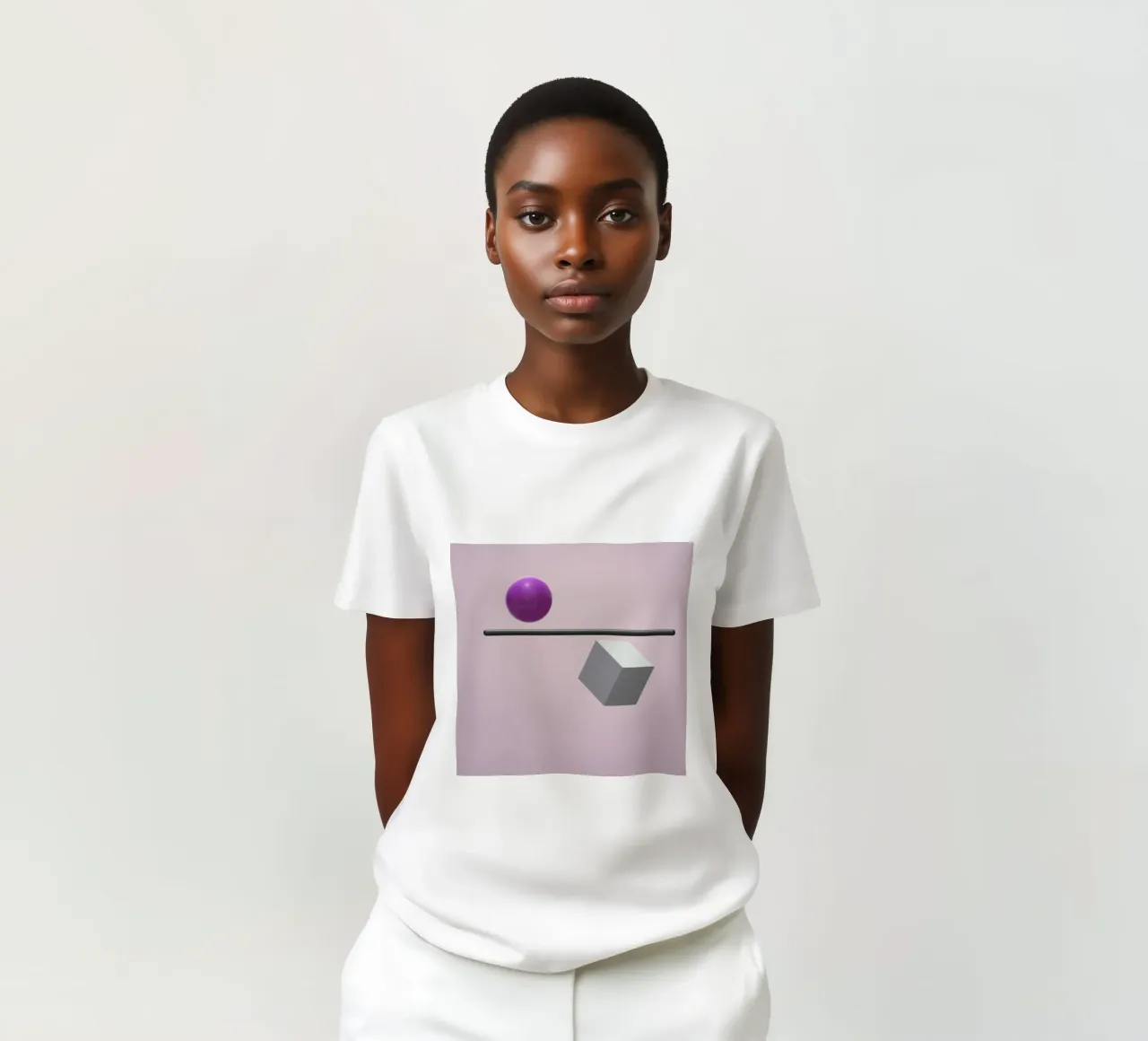 Sfera e cubo in equilibrio t-shirt da BenCoStyle