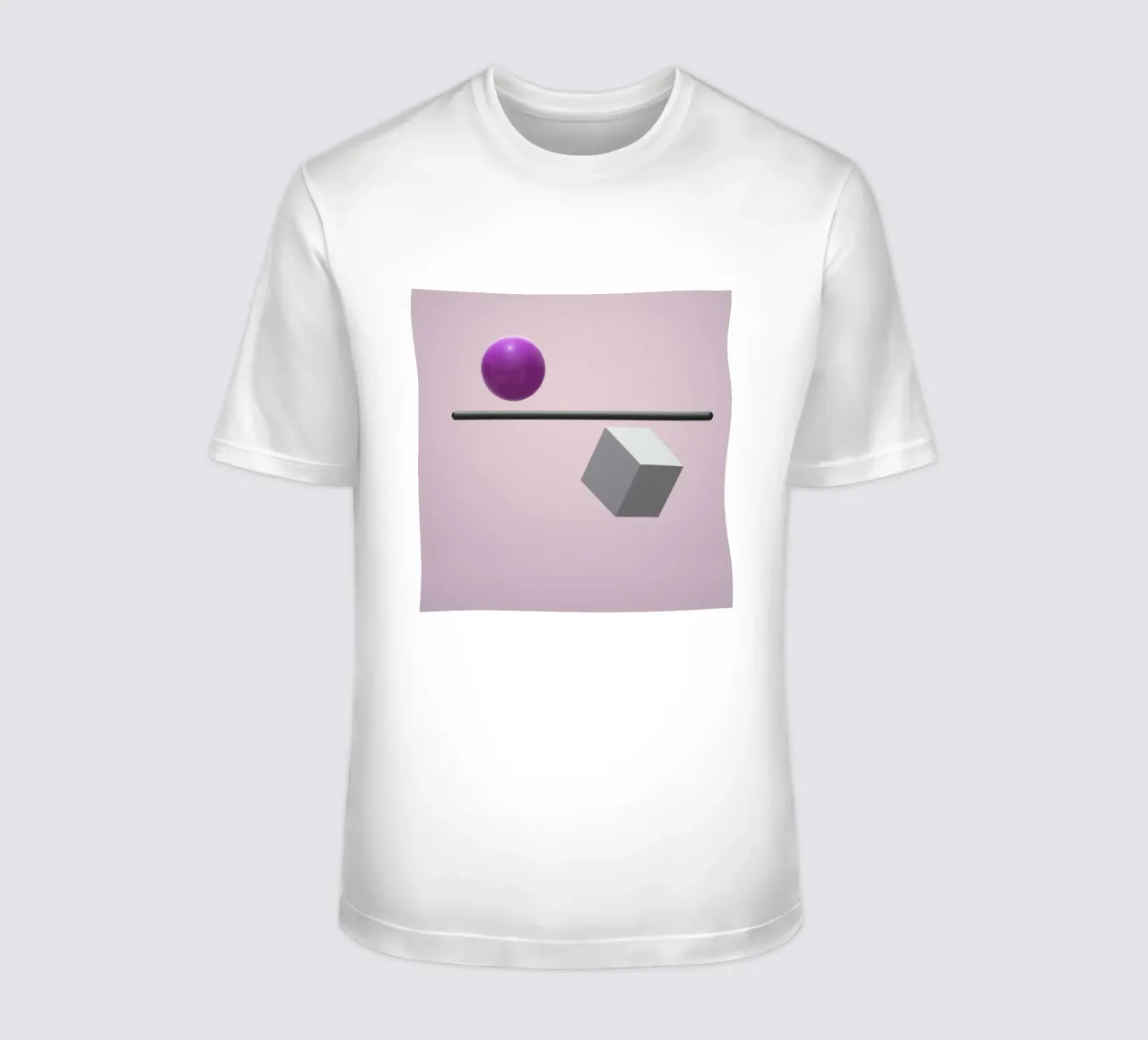 Sfera e cubo in equilibrio t-shirt da BenCoStyle