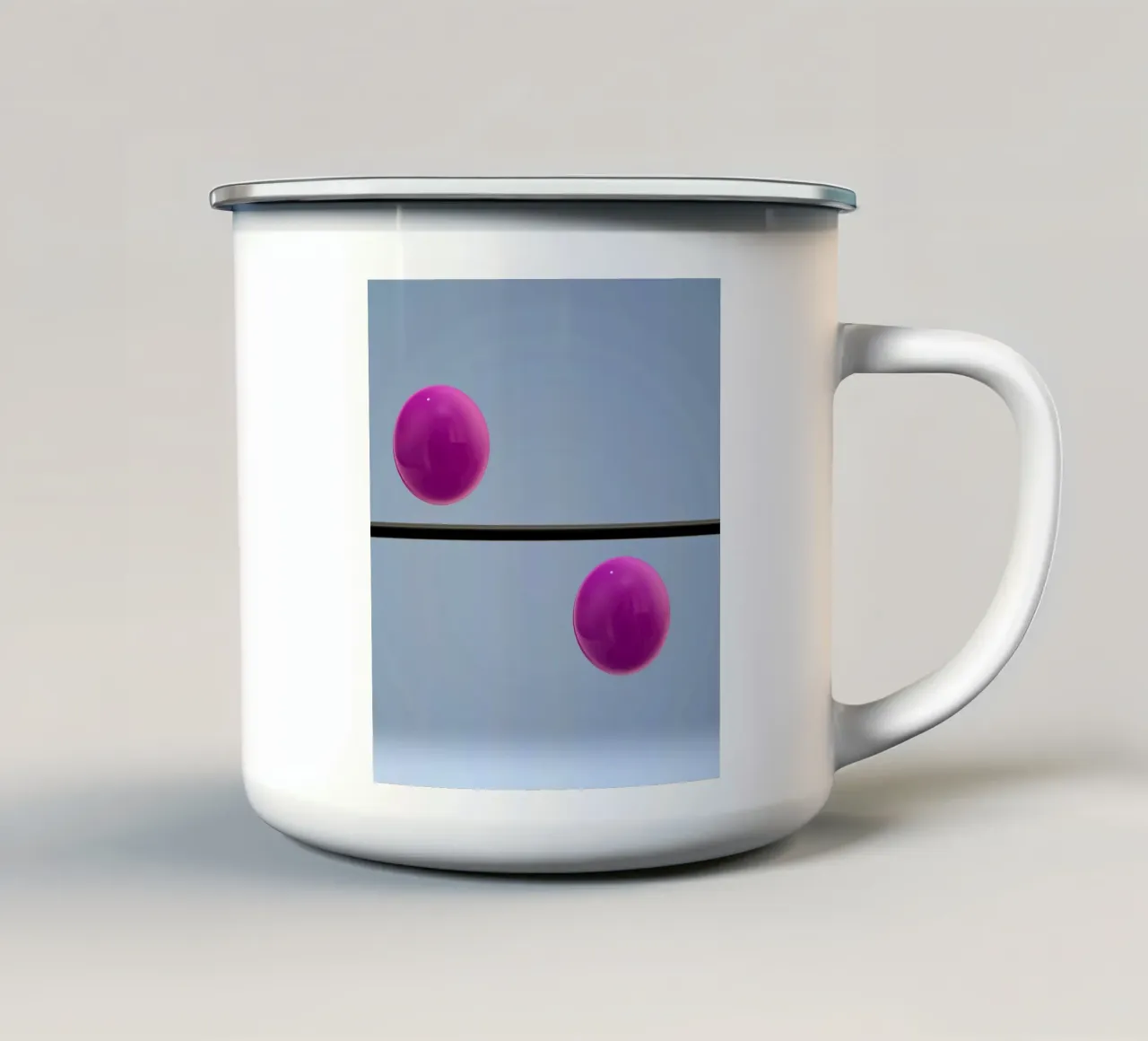 Palle in equilibrio tazza in smalto da BenCoStyle