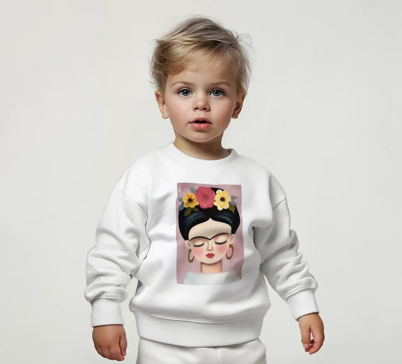 L'amore della piccola Frida felpa neonato da Carinaprint
