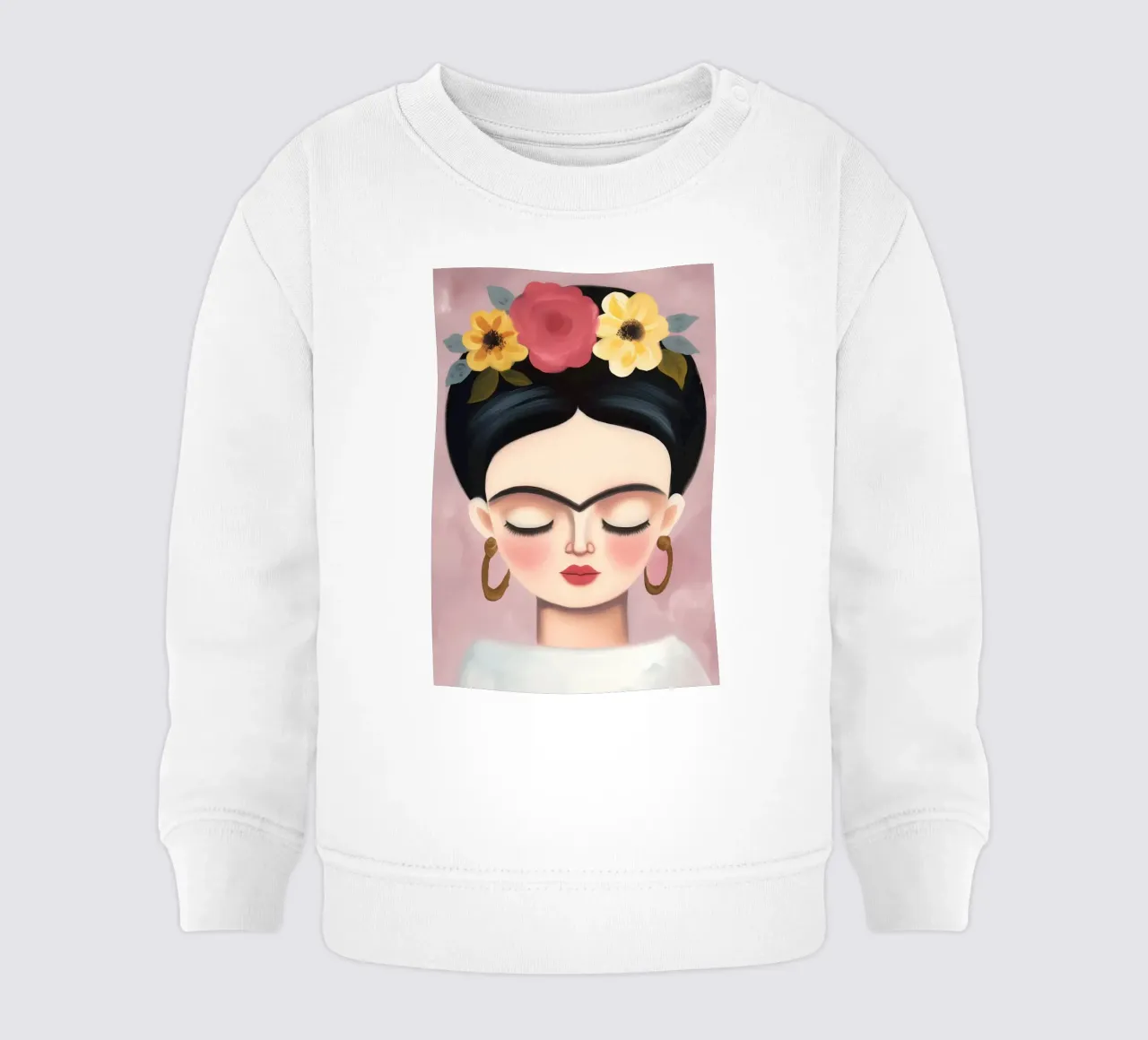 L'amore della piccola Frida felpa neonato da Carinaprint