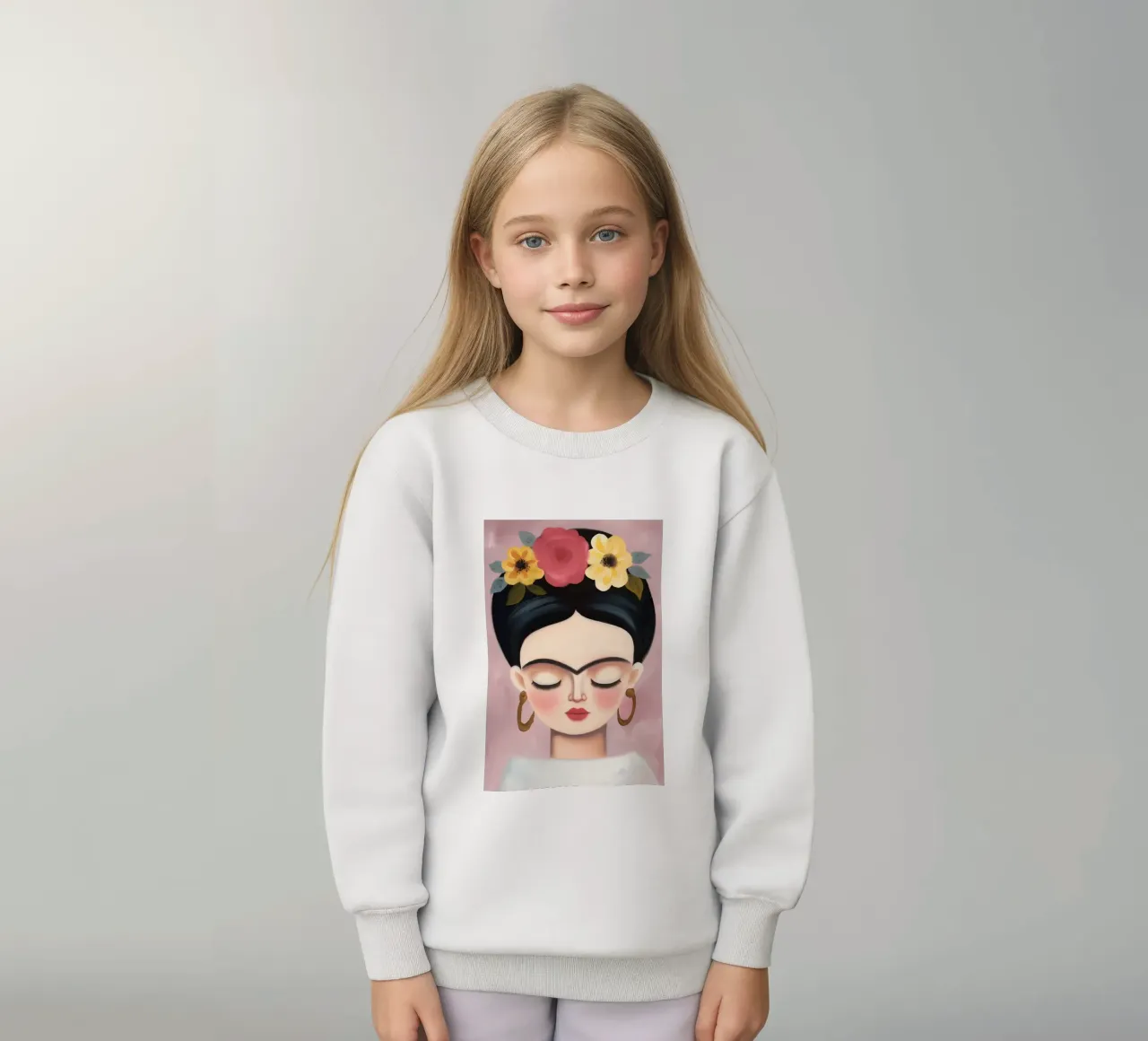 L'amore della piccola Frida felpa bambino da Carinaprint