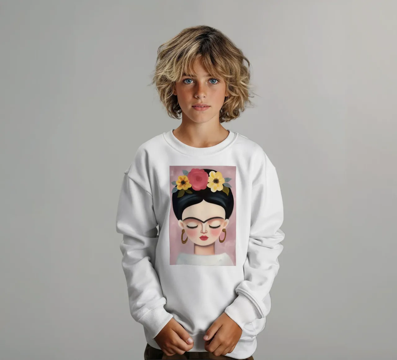 L'amore della piccola Frida felpa bambino da Carinaprint