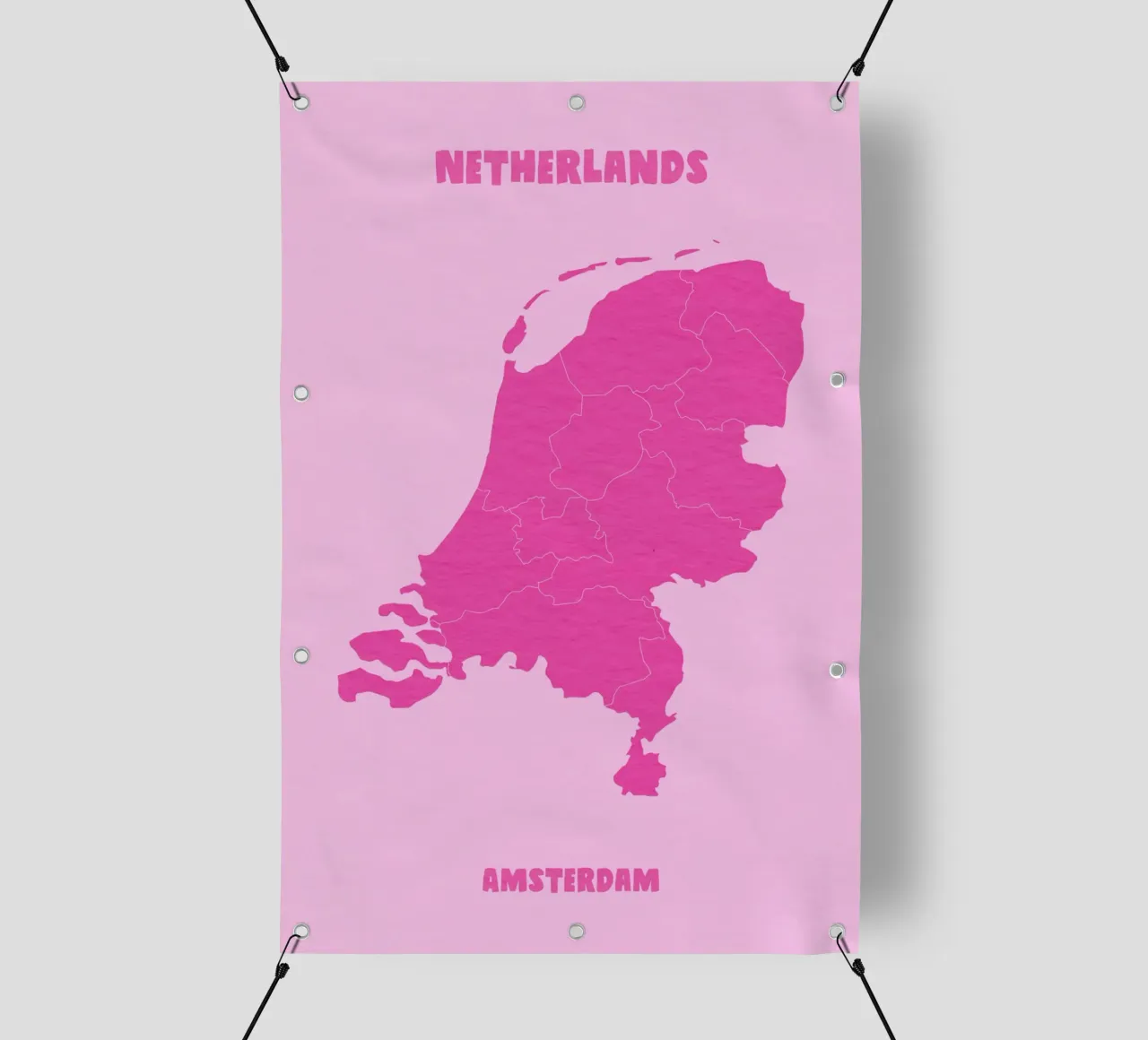 Netherlands Amsterdam Map telo in pvc da Attaboy Dsgn