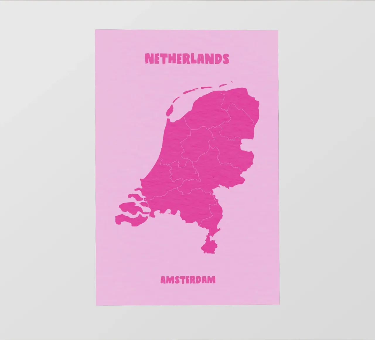 Netherlands Amsterdam Map telo in pvc da Attaboy Dsgn
