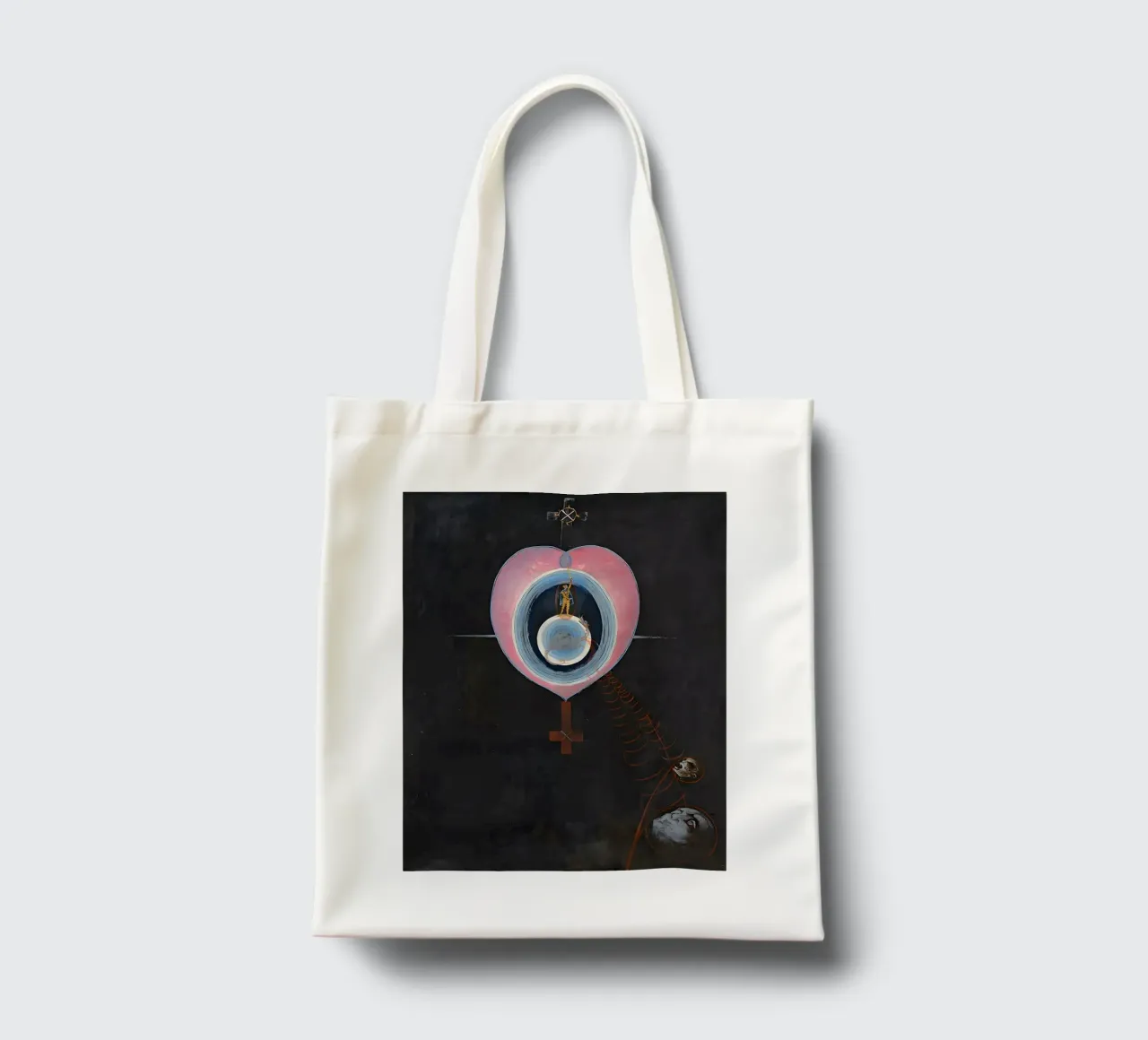 Hilma Af Klint - La Colomba n. 09 Gruppo IXUW n. 33 borsa in juta da William Store