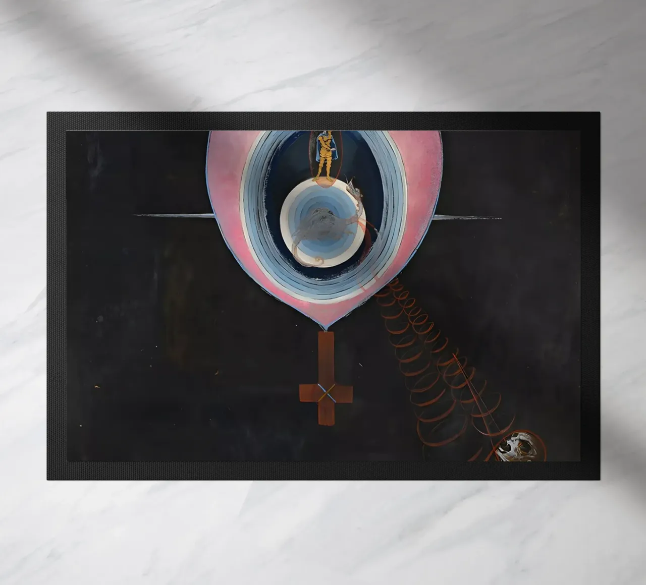 Hilma Af Klint - La colombe n° 09 Groupe IXUW n° 33 paillasson de William Store