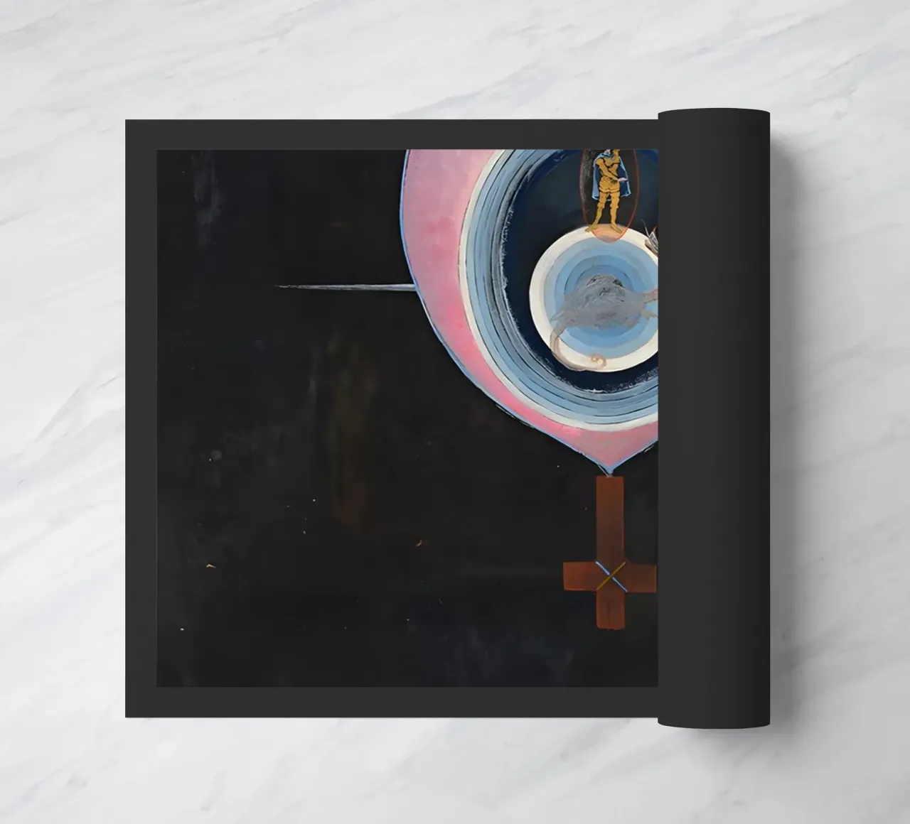 Hilma Af Klint - La colombe n° 09 Groupe IXUW n° 33 paillasson de William Store