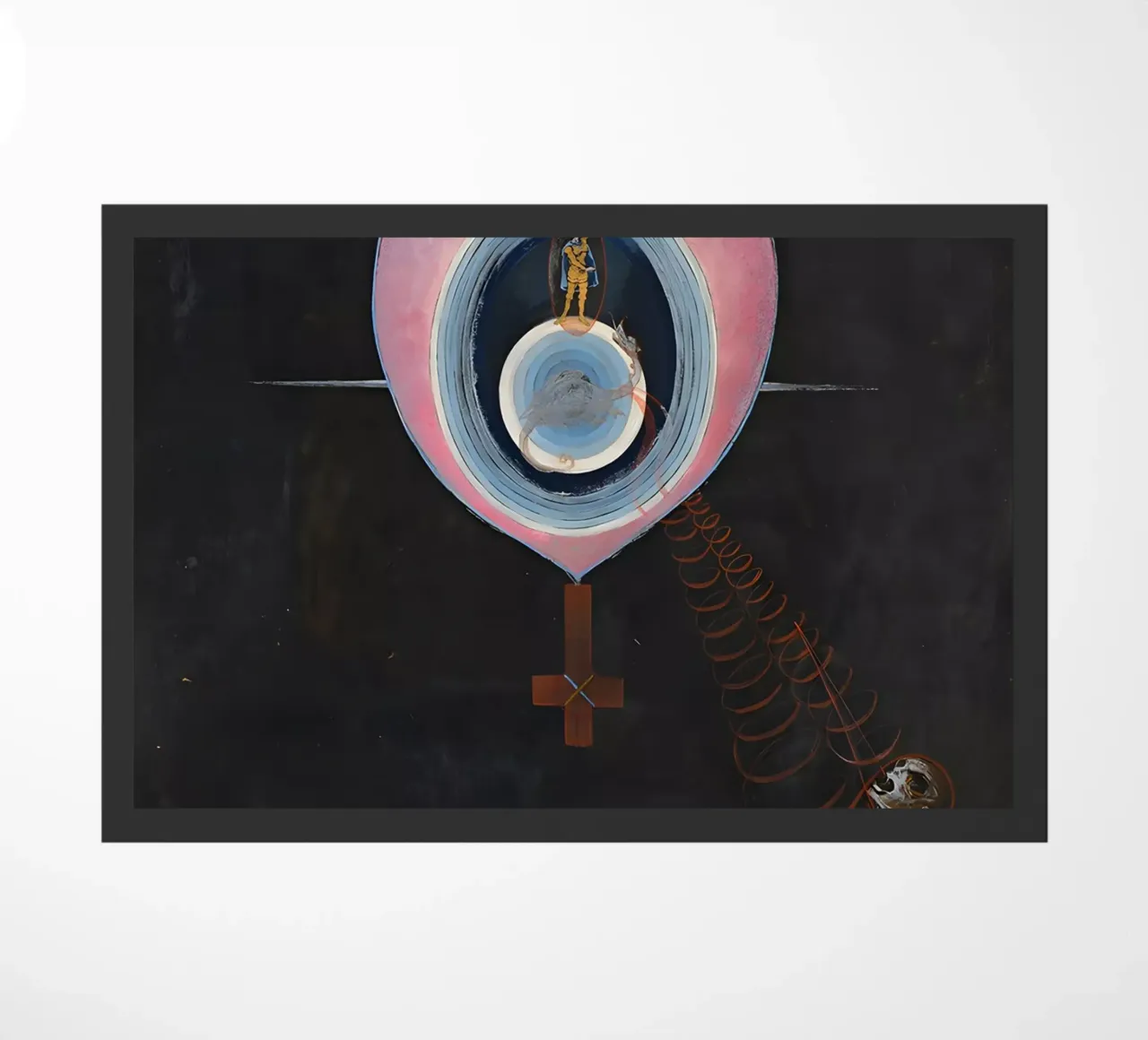 Hilma Af Klint - La colombe n° 09 Groupe IXUW n° 33 paillasson de William Store
