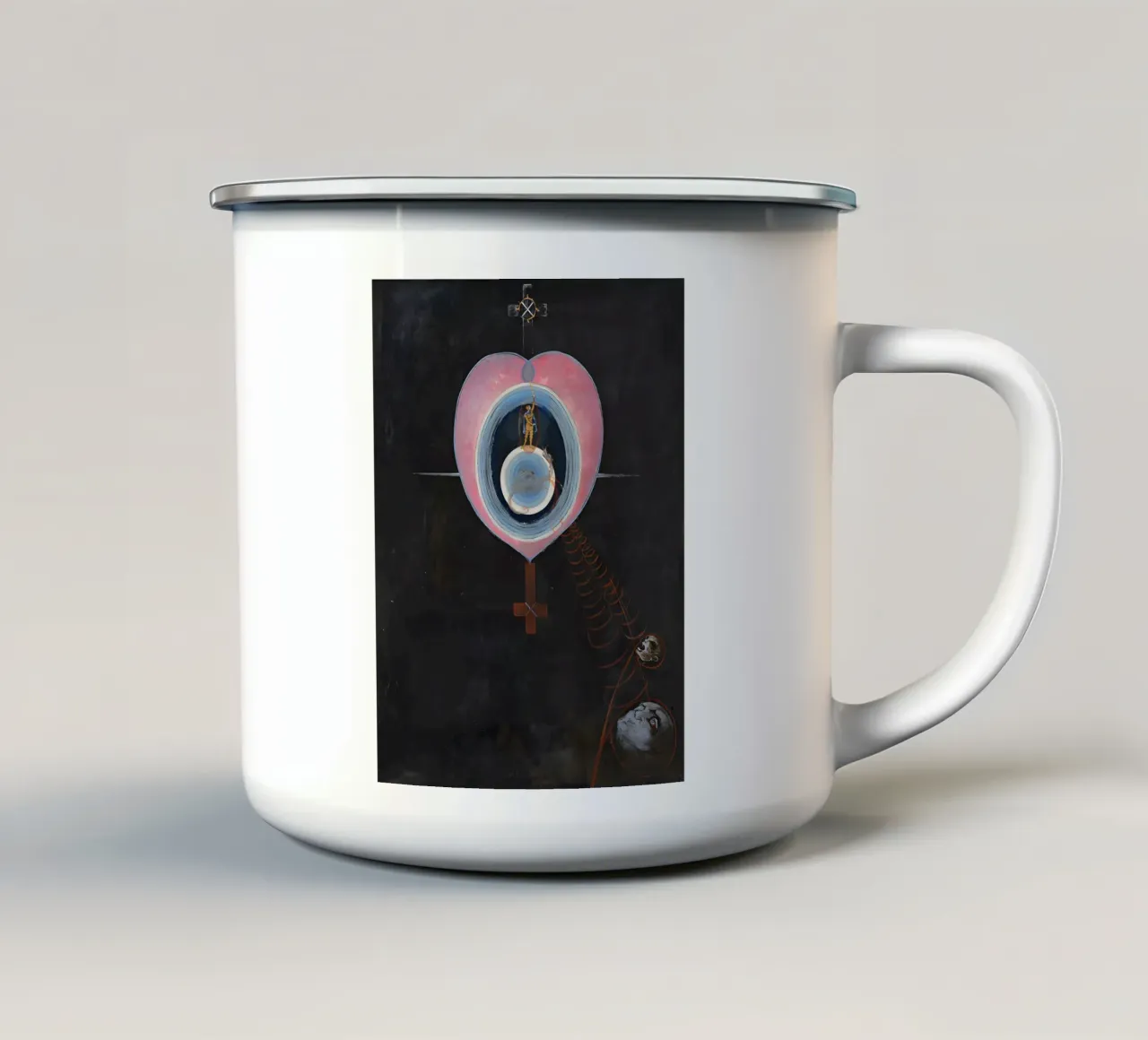 Hilma Af Klint - La Colomba n. 09 Gruppo IXUW n. 33 tazza in smalto da William Store