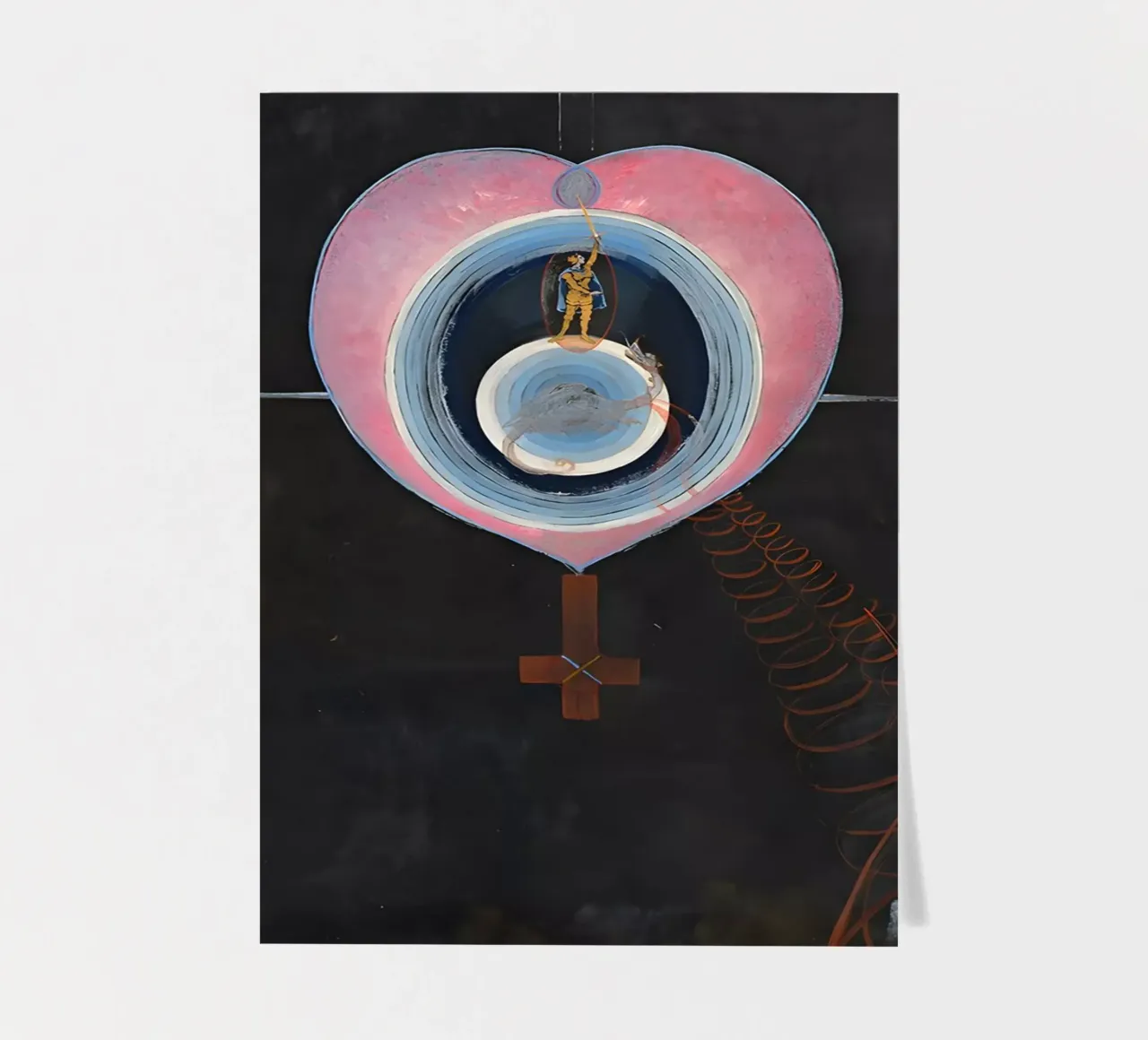 Hilma Af Klint - La colombe n° 09 Groupe IXUW n° 33 planche autocollant de William Store