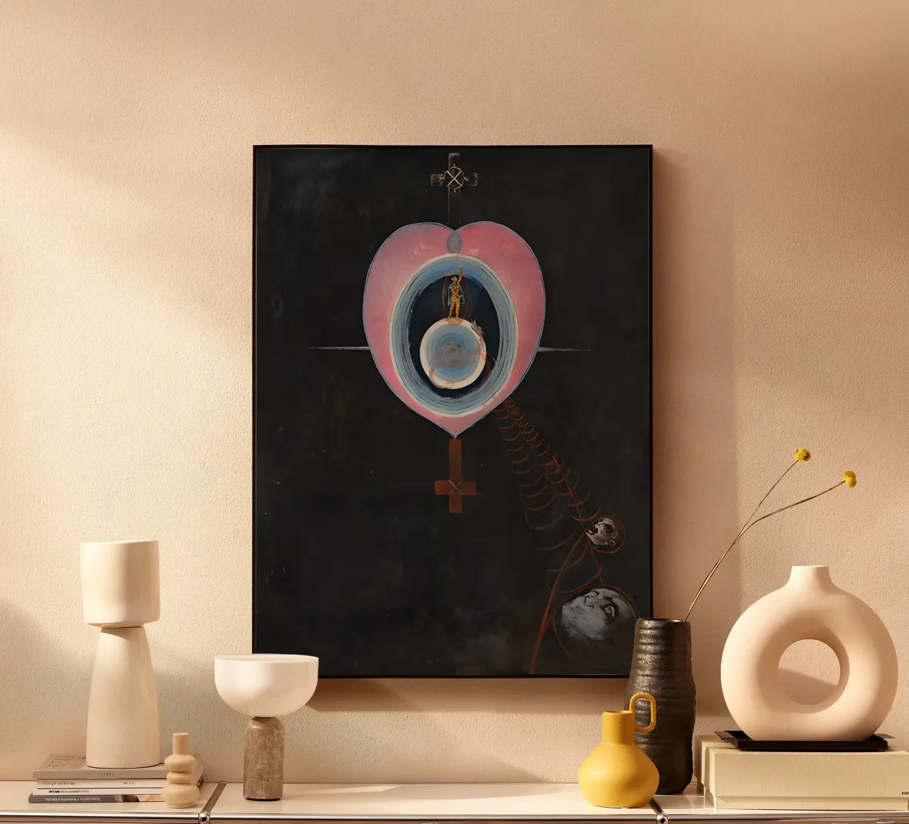 Hilma Af Klint - La colombe n° 09 Groupe IXUW n° 33 alu dibond de William Store
