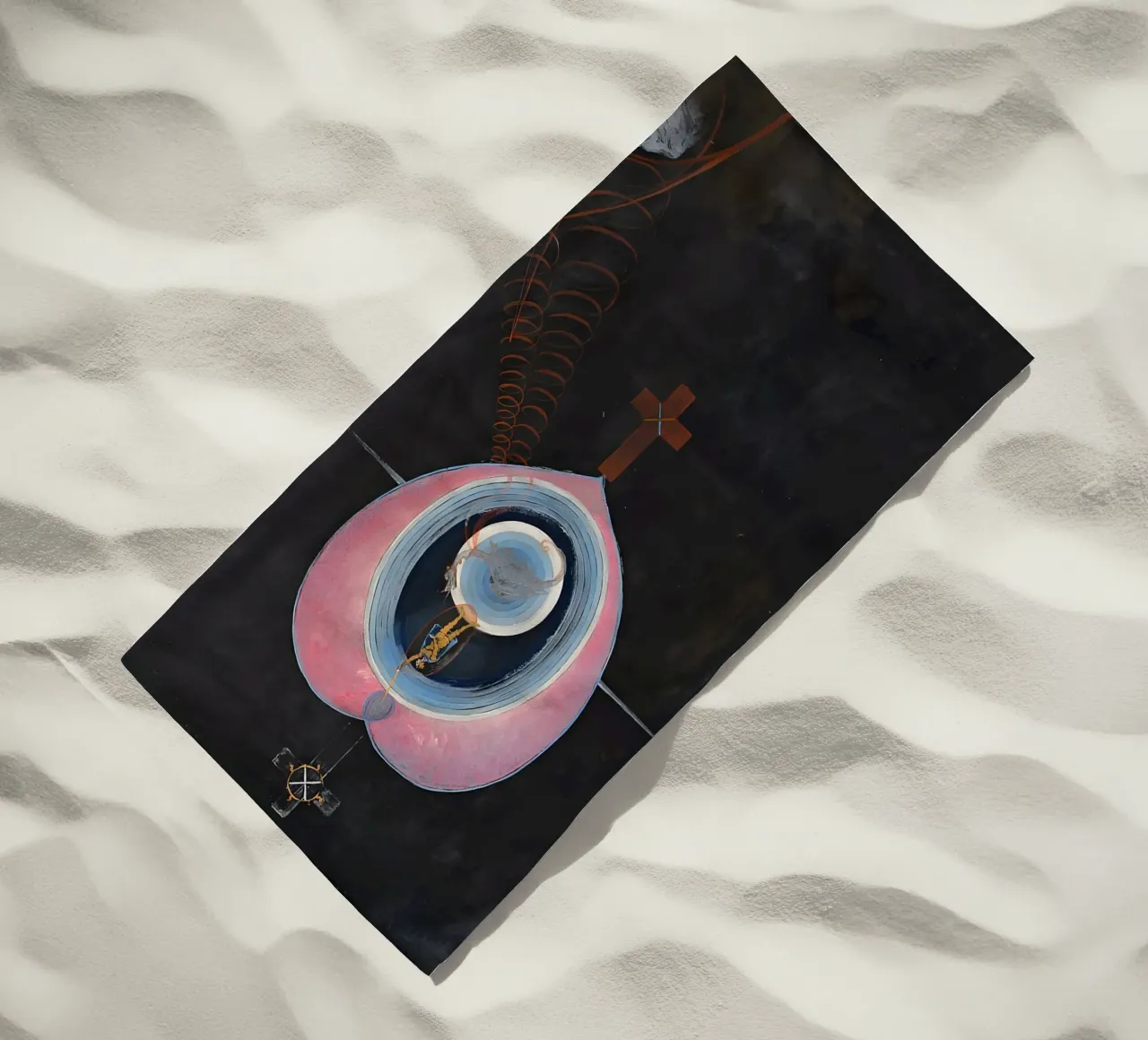 Hilma Af Klint - La paloma nº 09 Grupo IXUW nº 33 toalla de playa de William Store