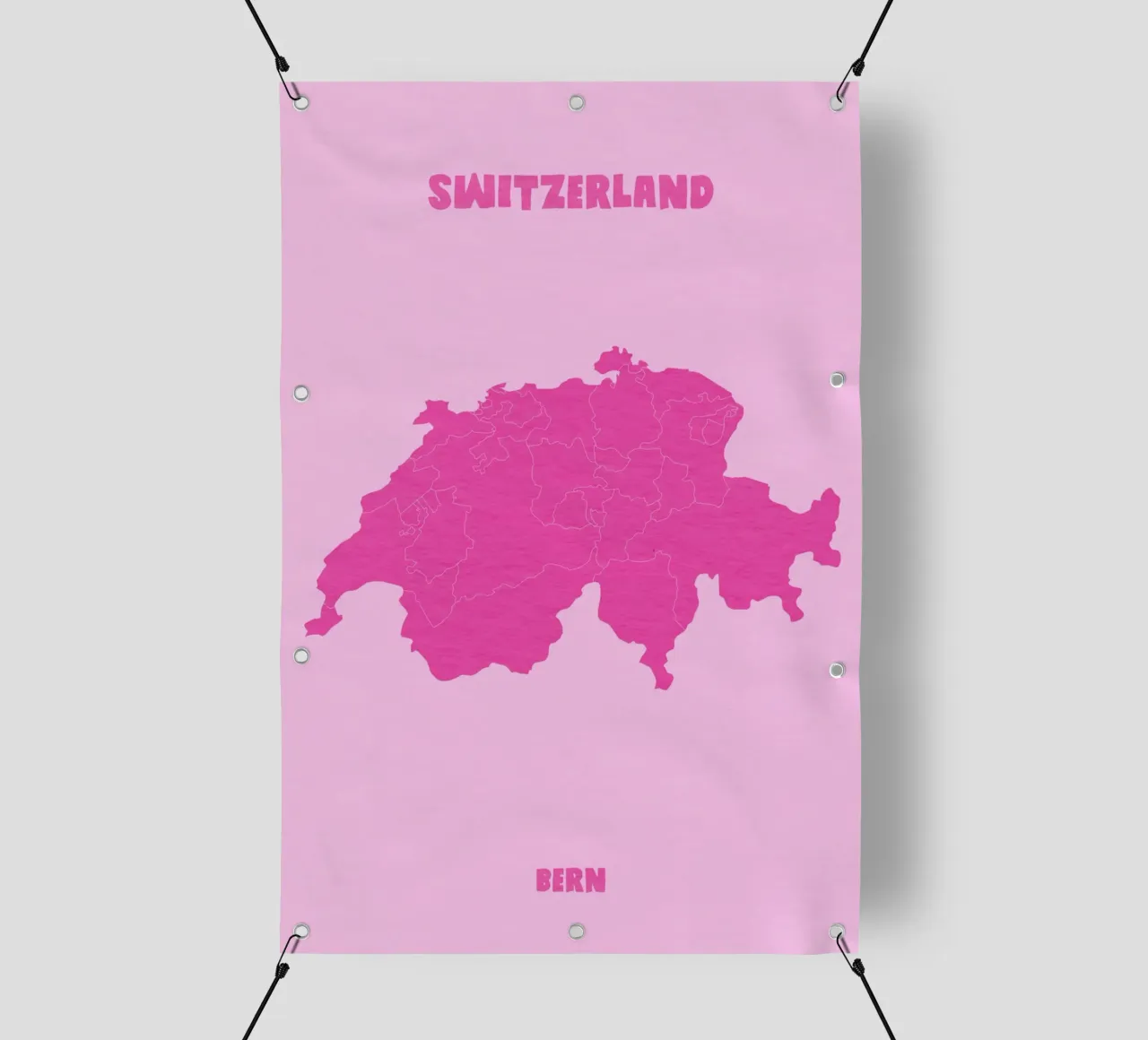 Switzerland Bern Map telo in pvc da Attaboy Dsgn