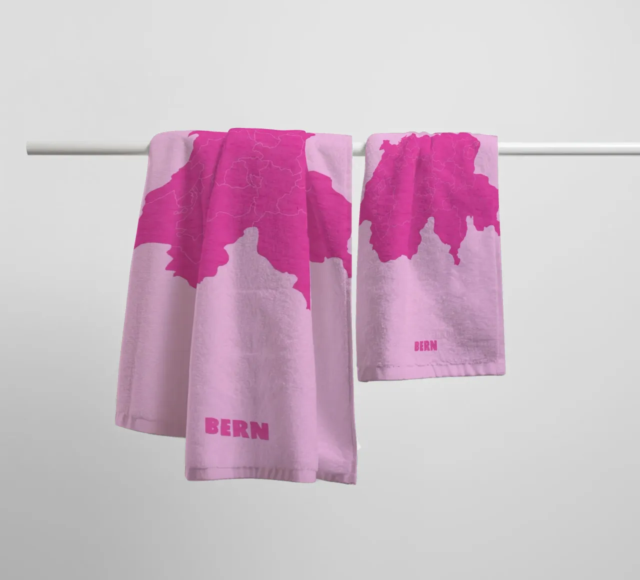 Switzerland Bern Map asciugamano da bagno da Attaboy Dsgn