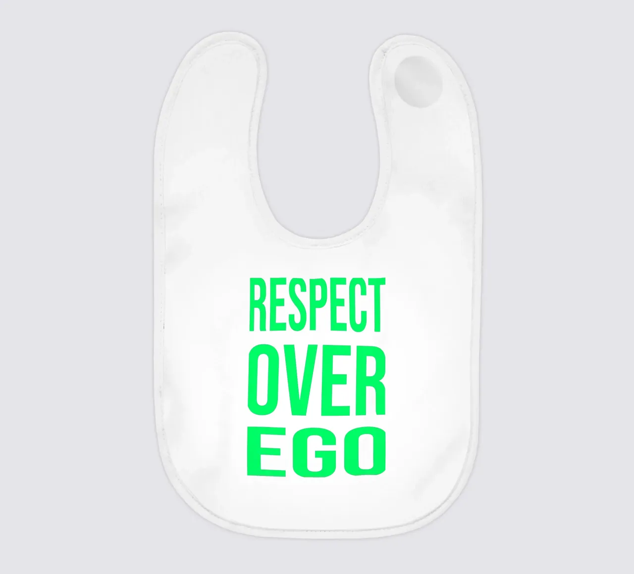 OVER series- bold letters, brave values (5 colors) bavaglino da FRICKE DESIGN