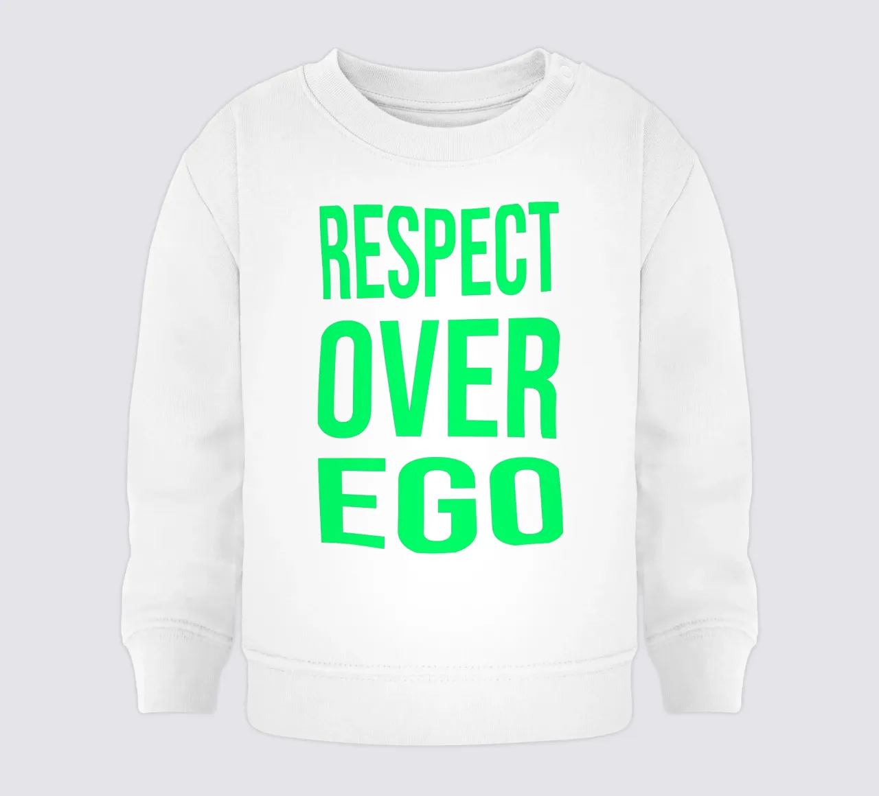 OVER series- bold letters, brave values (5 colors) felpa neonato da FRICKE DESIGN