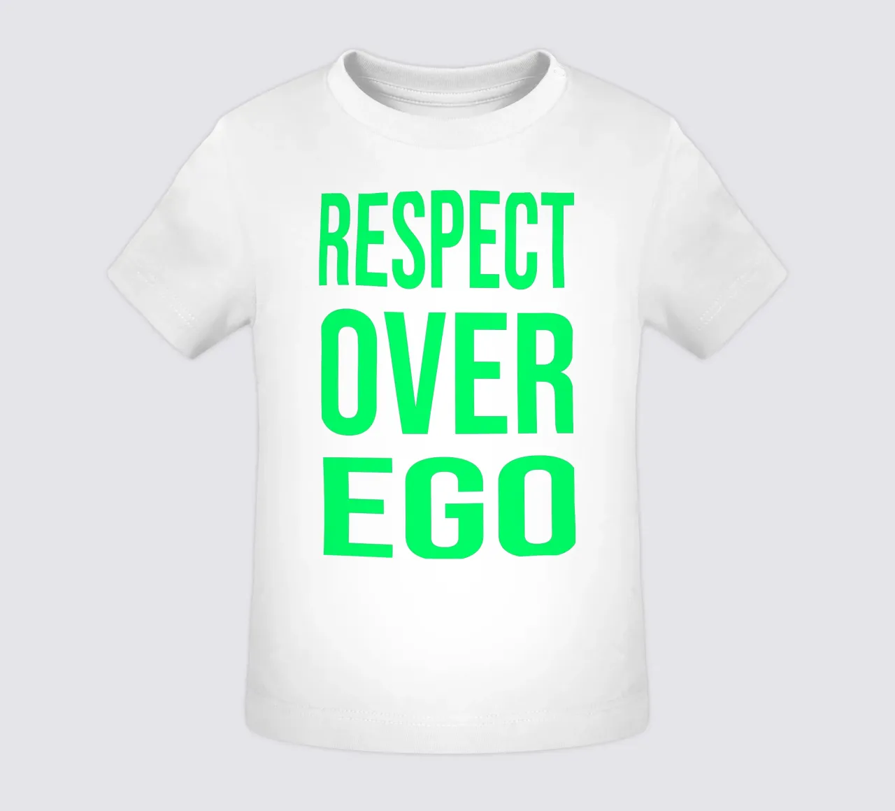 OVER series- bold letters, brave values (5 colors) maglietta neonato da FRICKE DESIGN
